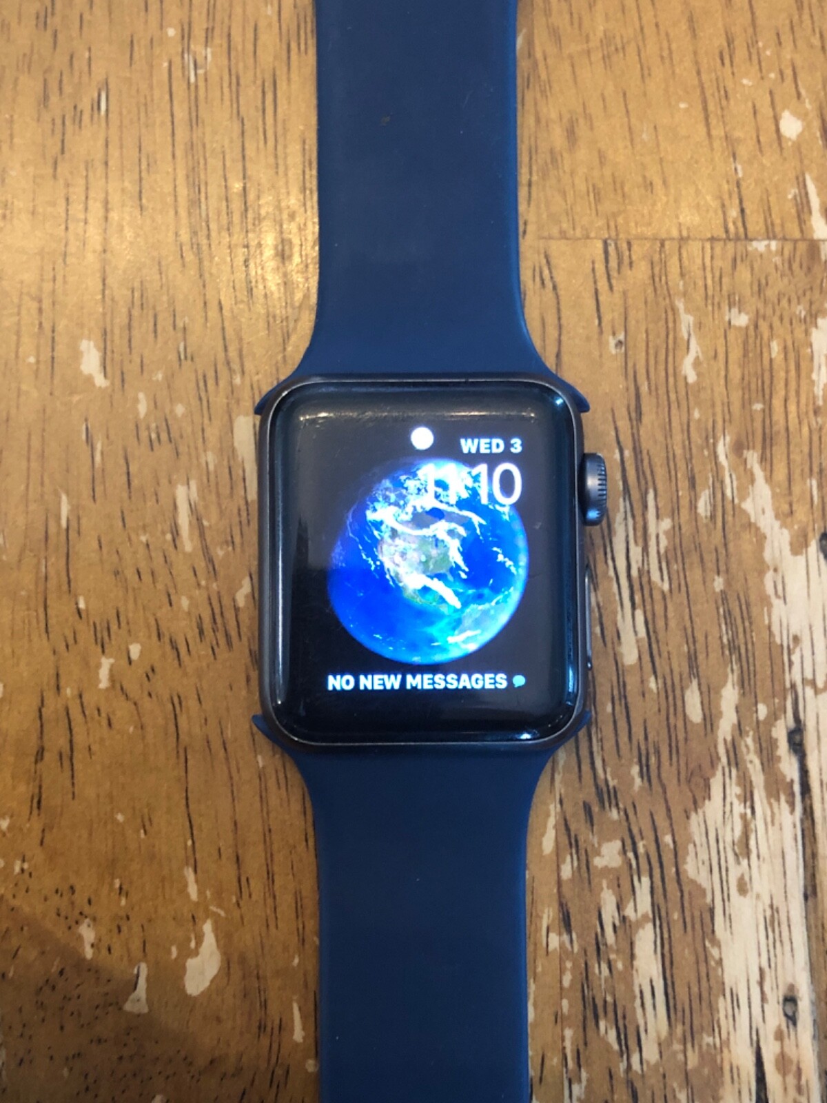 Apple Watch Series 3 38mm Space Gray Aluminum Case with Black Sport Band…