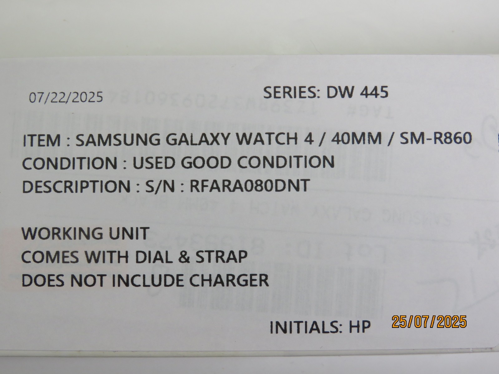 Samsung Galaxy Watch 4 SM-R860 40mm Aluminum Case – Black [DT263]