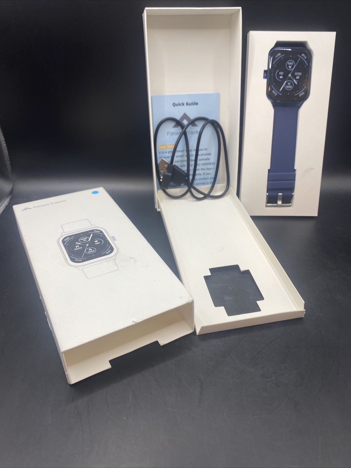 Fitness Tracker Smart Blue Watch. For iOS 13.0 Or Above And Android 9.0 Or Above