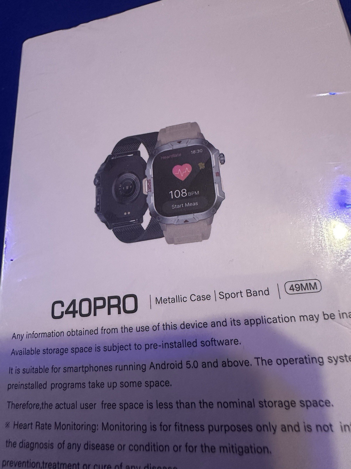 Smart Watch For Men Women Military Sport Bluetooth Call Heart Rate Monitor