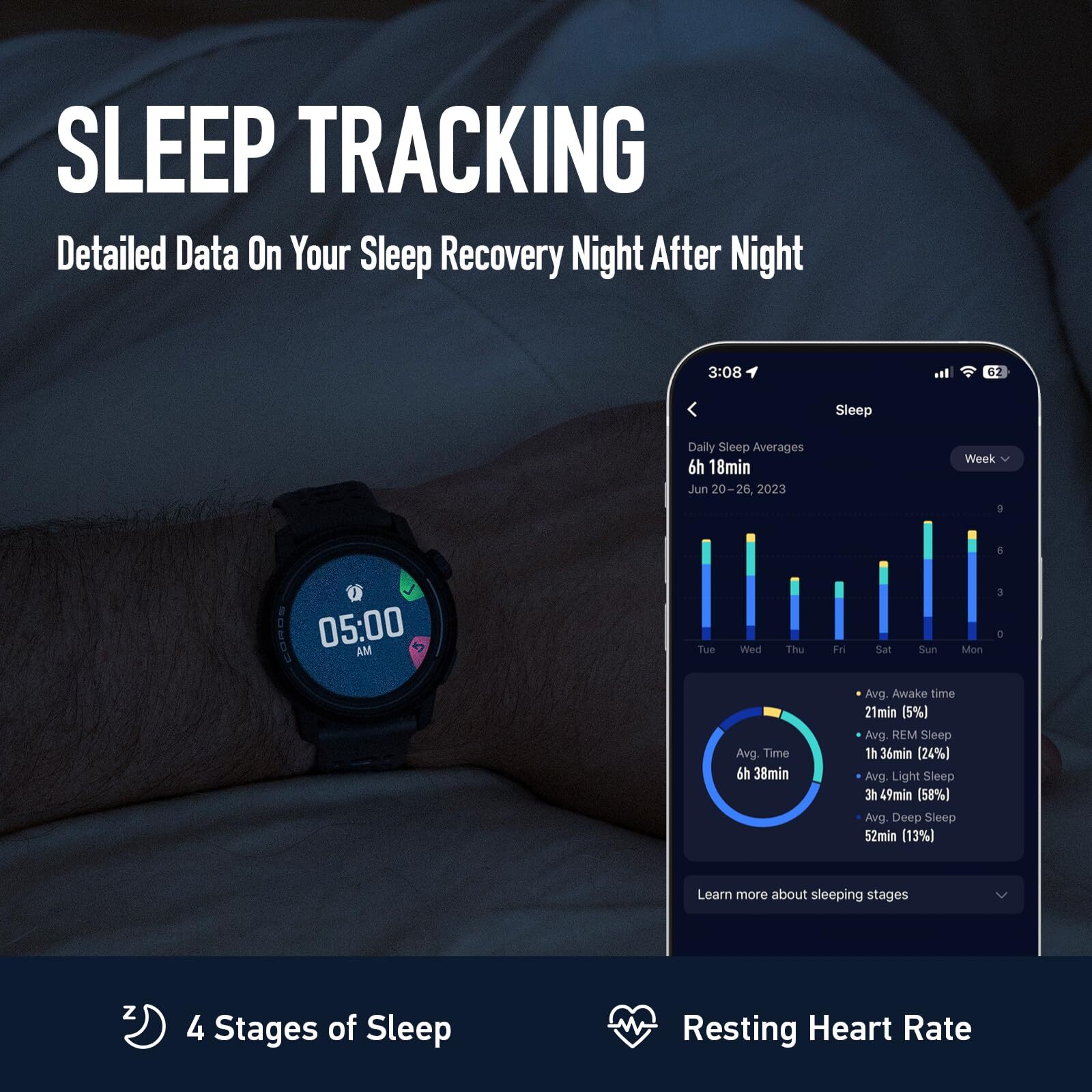 Pace 3 Sport Watch Gps Lightweight And Comfort 17 Days Battery Life Dualfrequenc