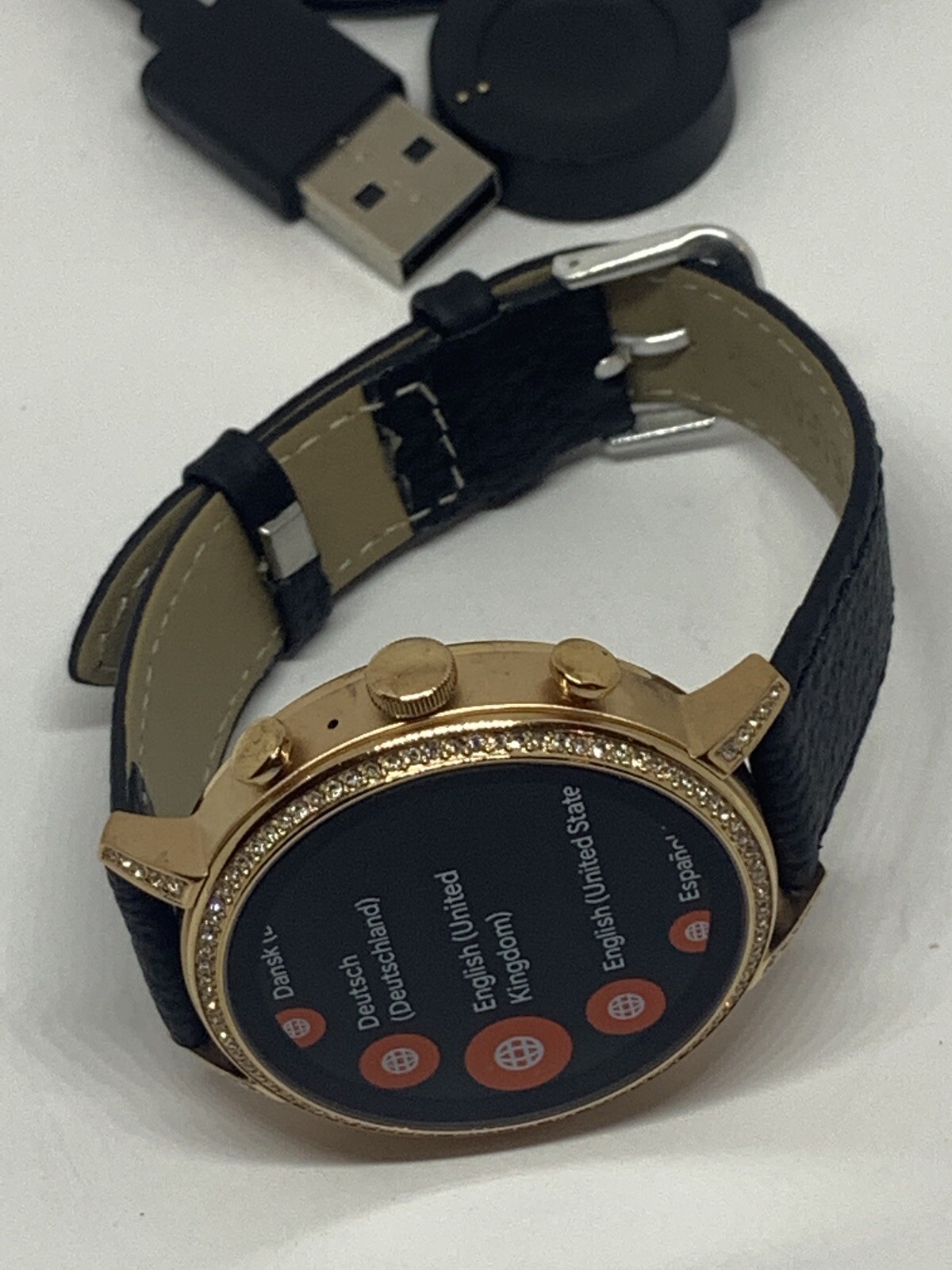 Fossil Gen 4 Authentic Digital Dial Smart Watch Custom Band FTW6015 QT497