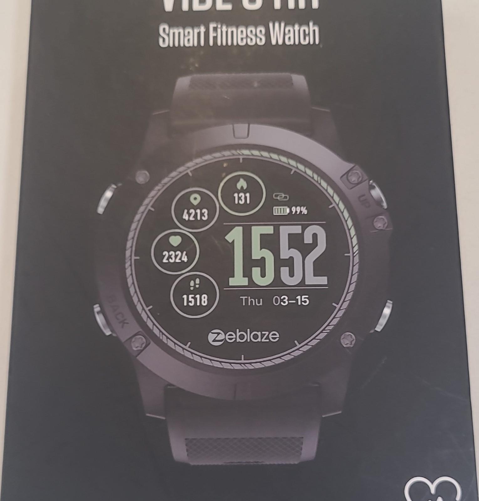 Zeblaze Vibe 7 Pro Smart Fitness Watch Touchscreen Fitness Tracker Black 47mm