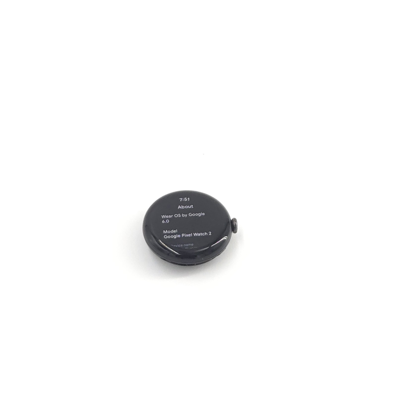 Google Pixel Watch 2 41mm Matte Black Aluminum Case with Obsidian Black Silicone