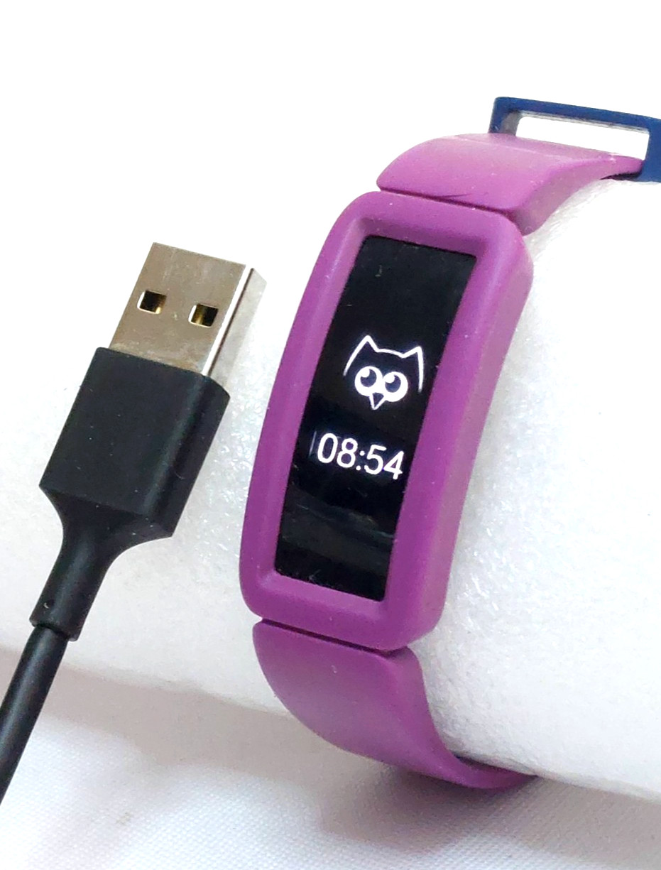 Fitbit Fitness Activity Tracker Inspire FB412 HR Black Case Purple Band – Tested