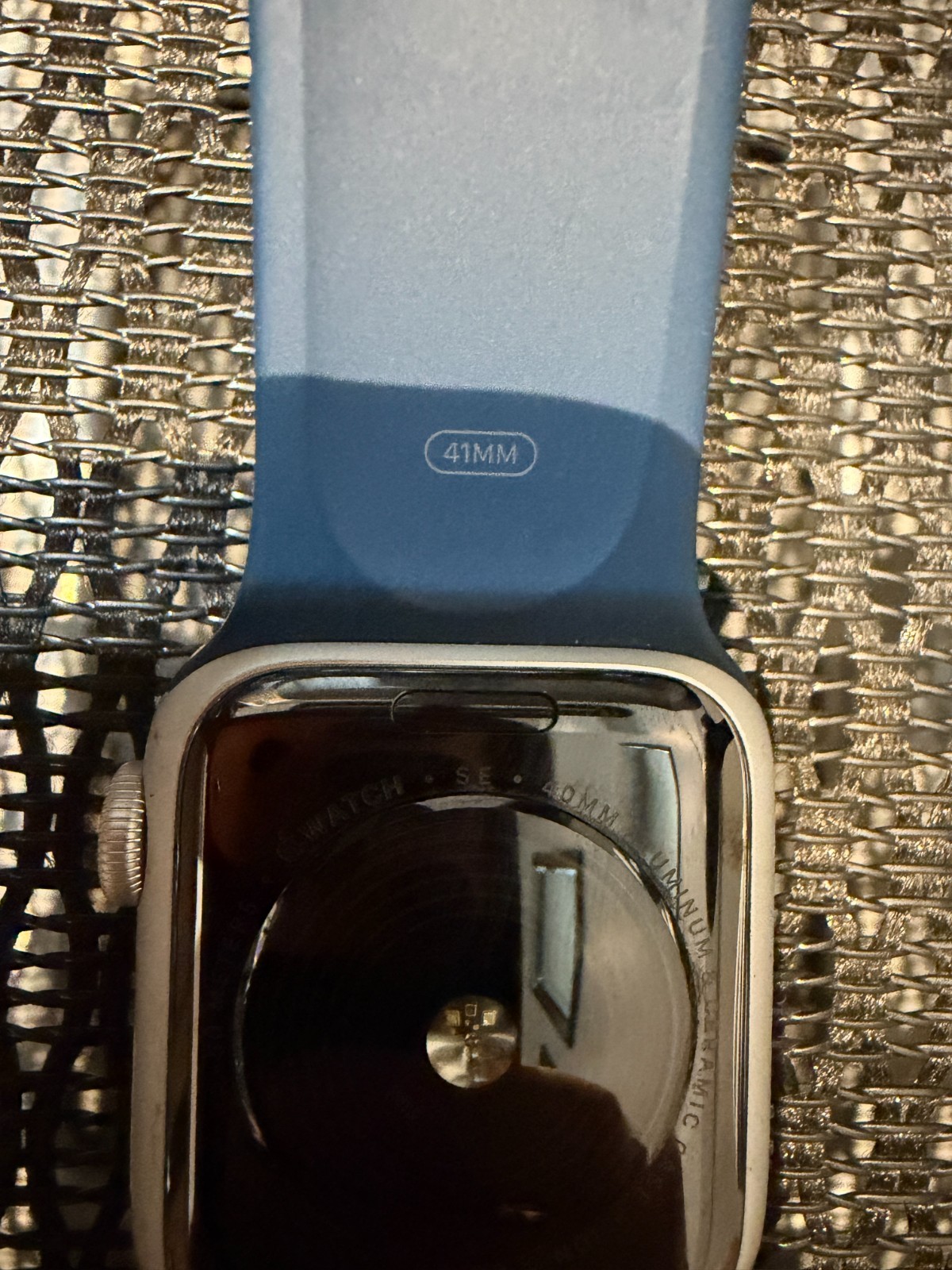 Apple Watch SE 1st Gen (GPS+LTE) 40MM Silver Aluminum Case Abyss Blue Sport Band