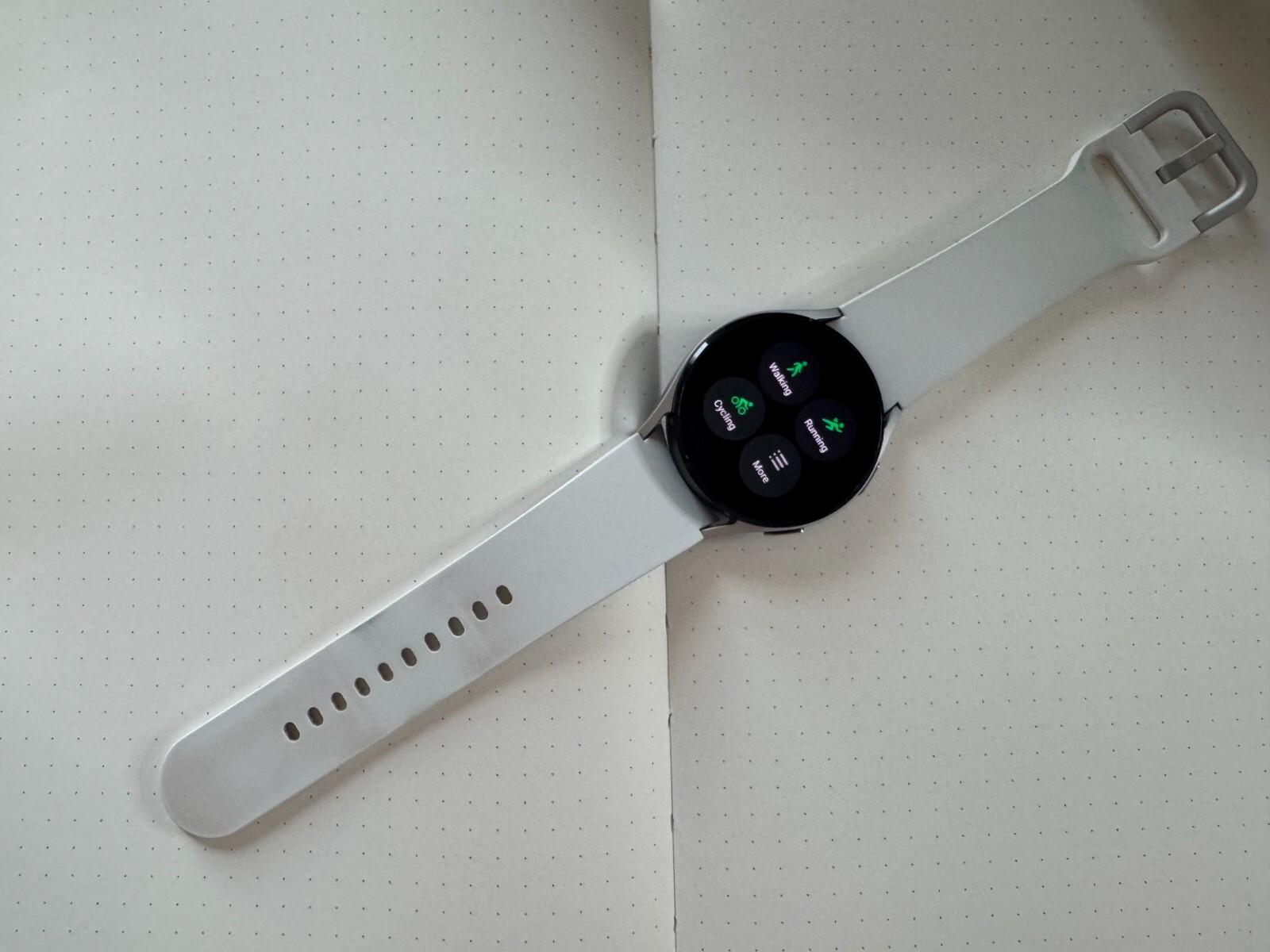 Samsung Galaxy Watch6 SM-R940 44mm Aluminum Case with Sport Band – Silver…