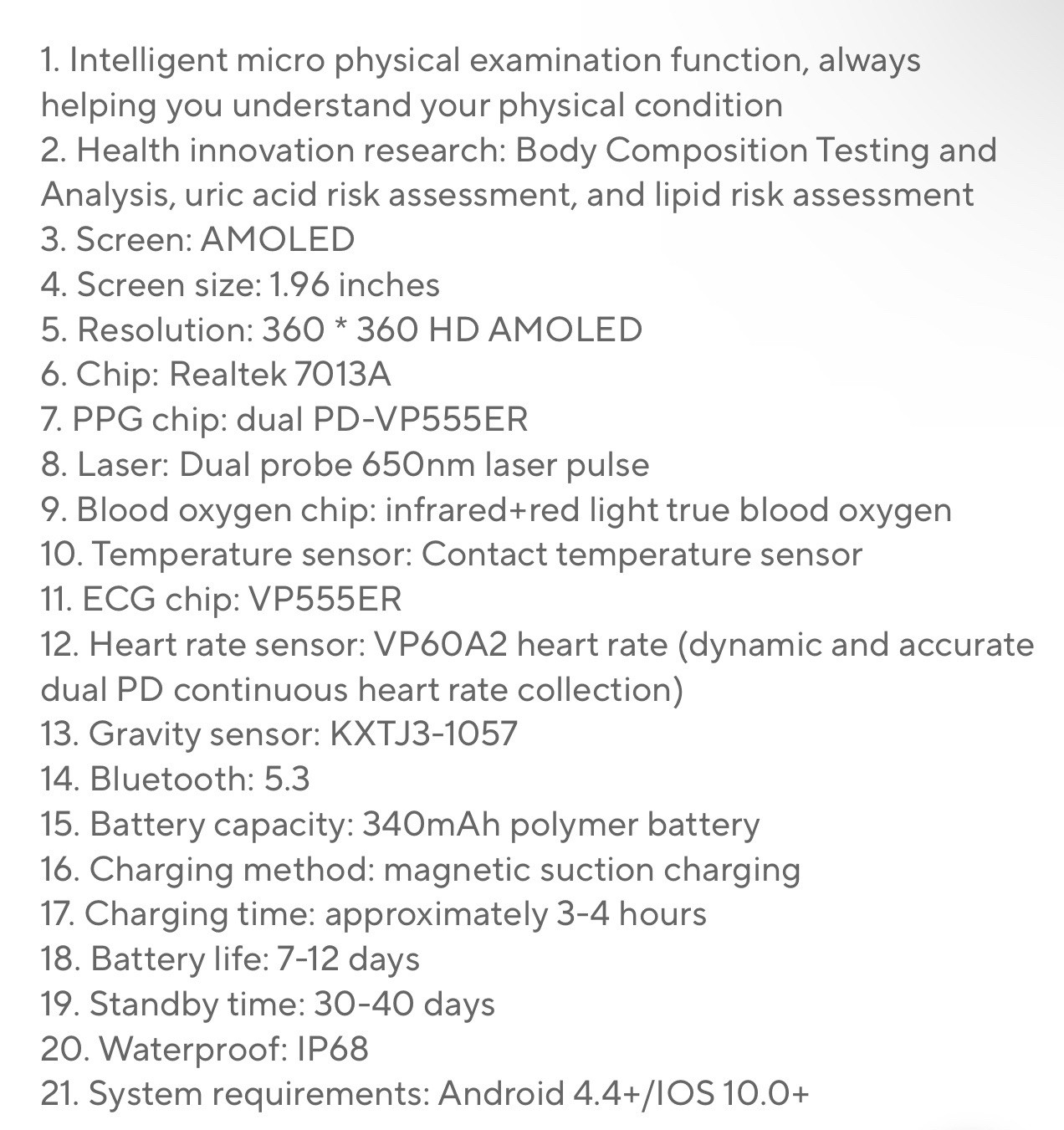 2025 New ECG+PPG Smart Watch Women Heart Rate Blood Lipid Uric Acid Women Menstr