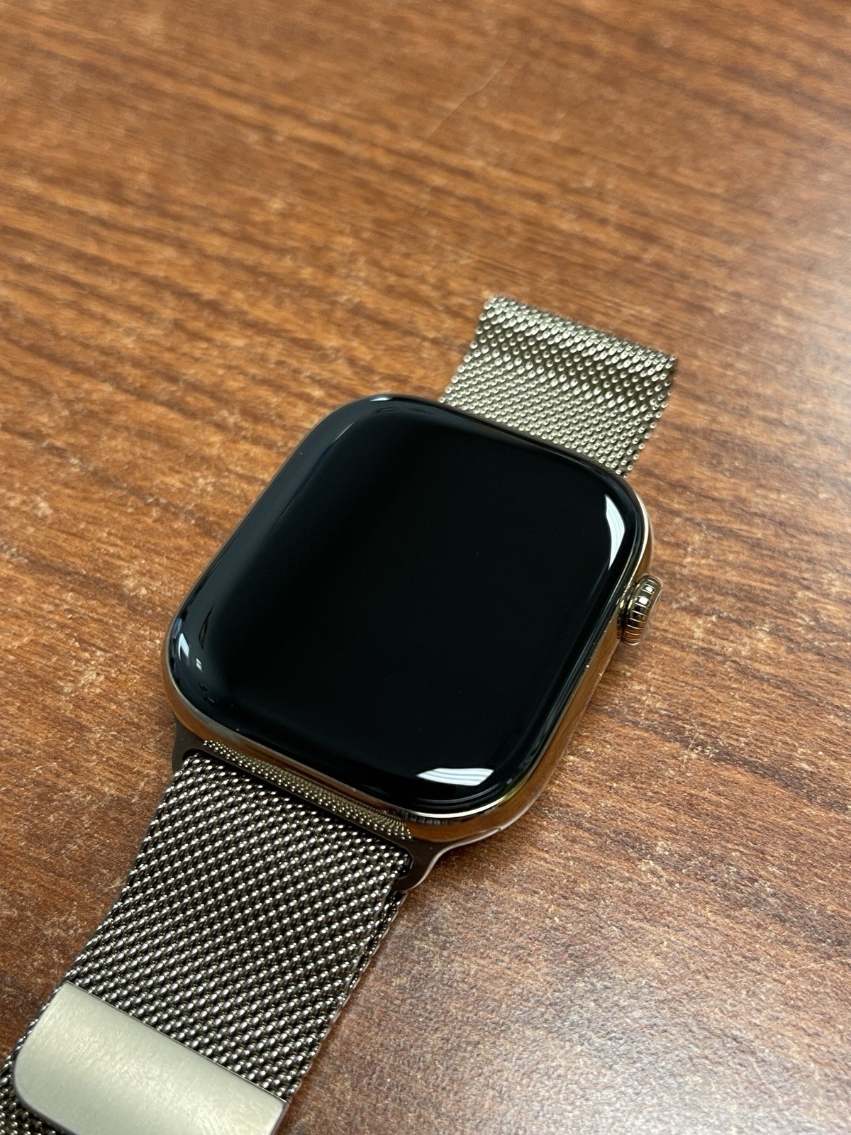 Apple Watch Series 11 46mm Gold Titanium Case w/ Milanese Loop, Warranty=07/27