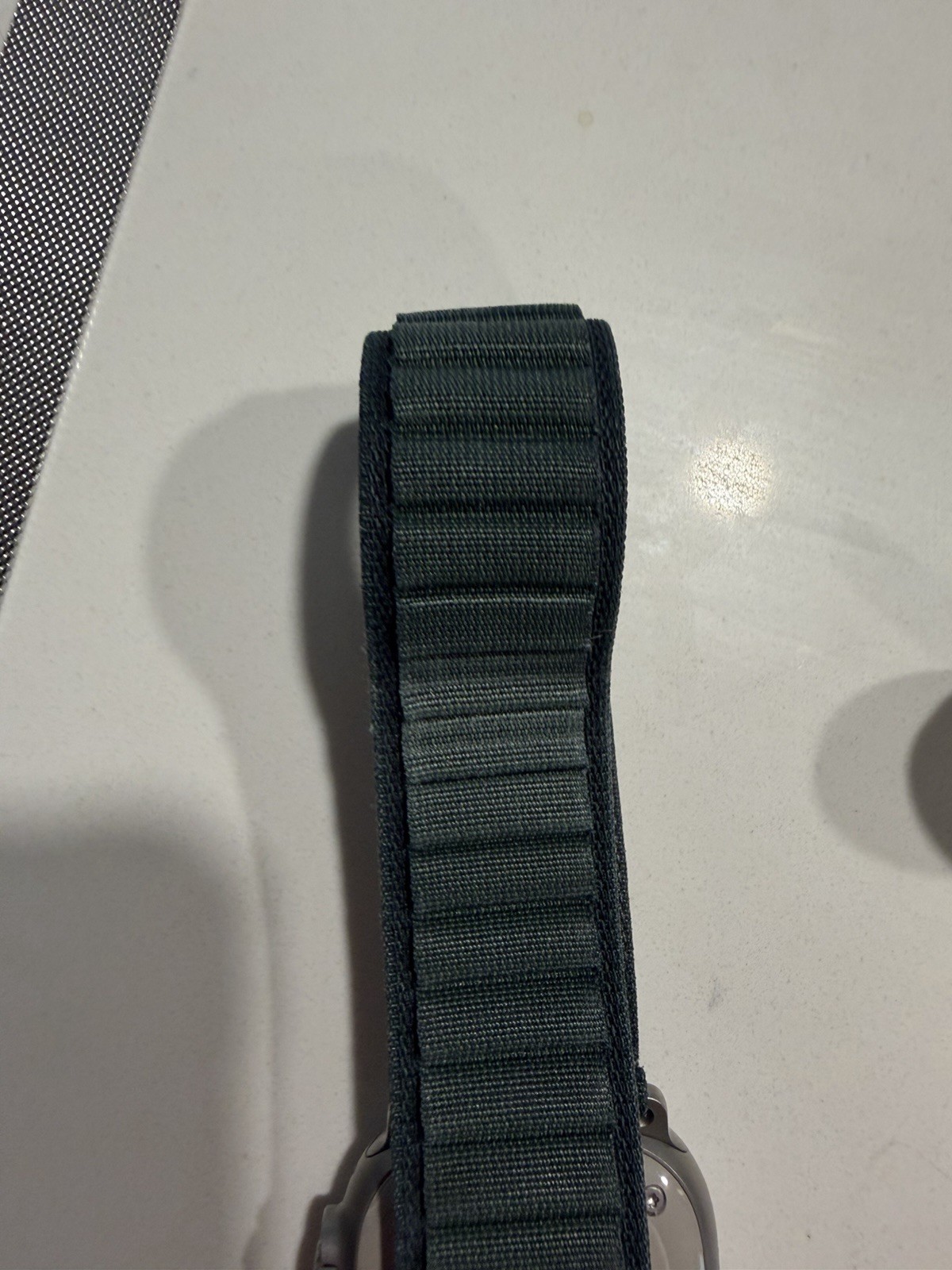 Apple Watch Ultra 1 used Green Alpine Band Milanese Loop 49mm