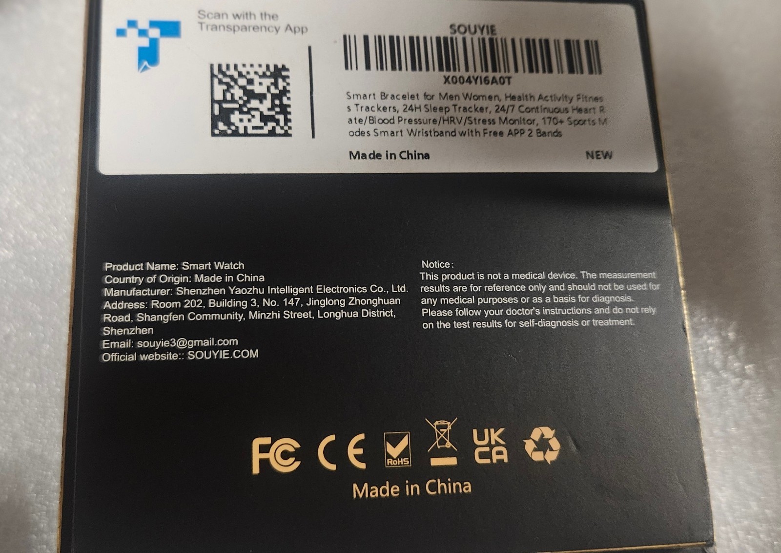 Smart Bracelet for Men Women, Health Activity Fitness Trackers, 24H Sleep Tracke
