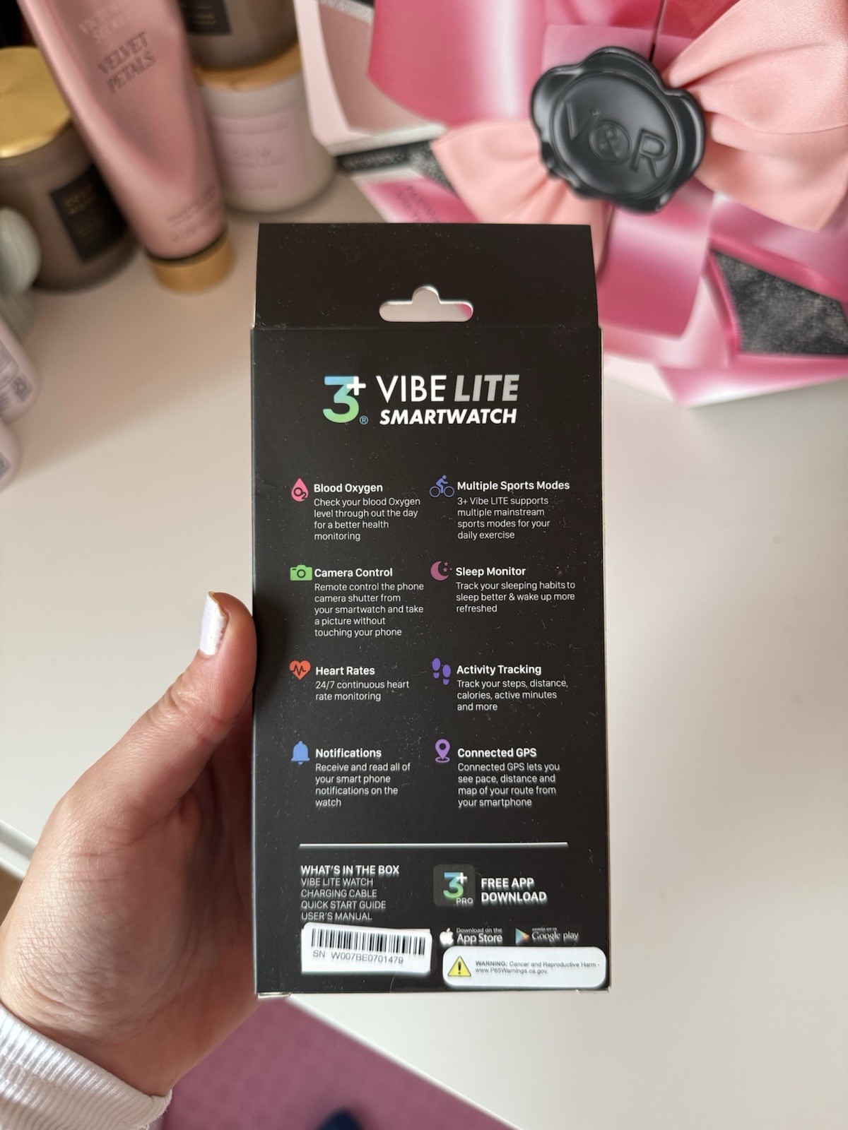 NEW 3Plus Vibe Lite Smartwatch Fitness Tracker Heart Rate Sleep Monitor