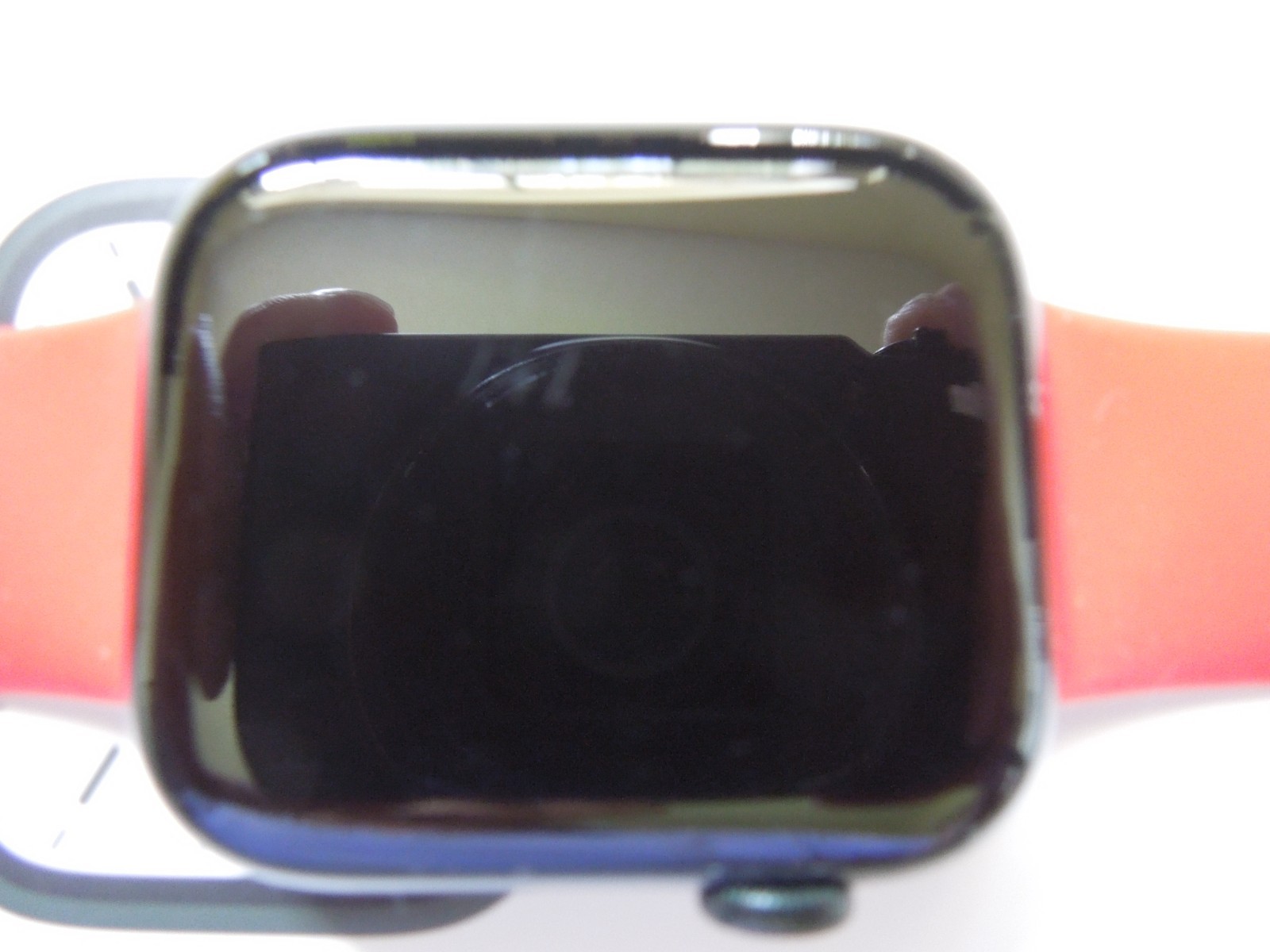 Apple Watch Series 7 45mm Black Aluminum Case with Red Sport Band (GPS)