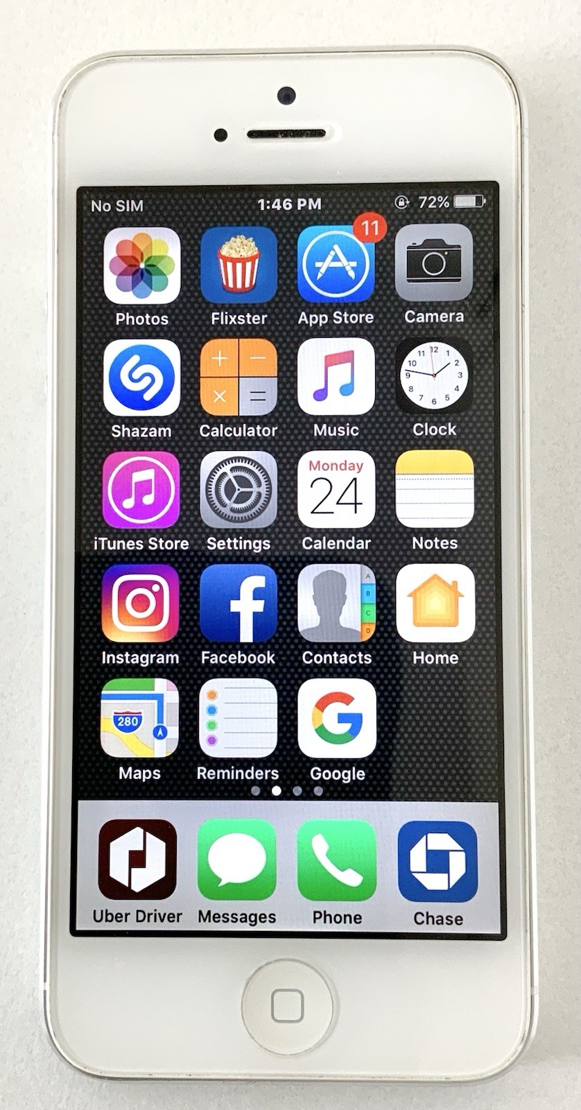 Apple iPhone 5 A1428 16GB White/Silver AT&T Smartphone – Tested, Factory Reset