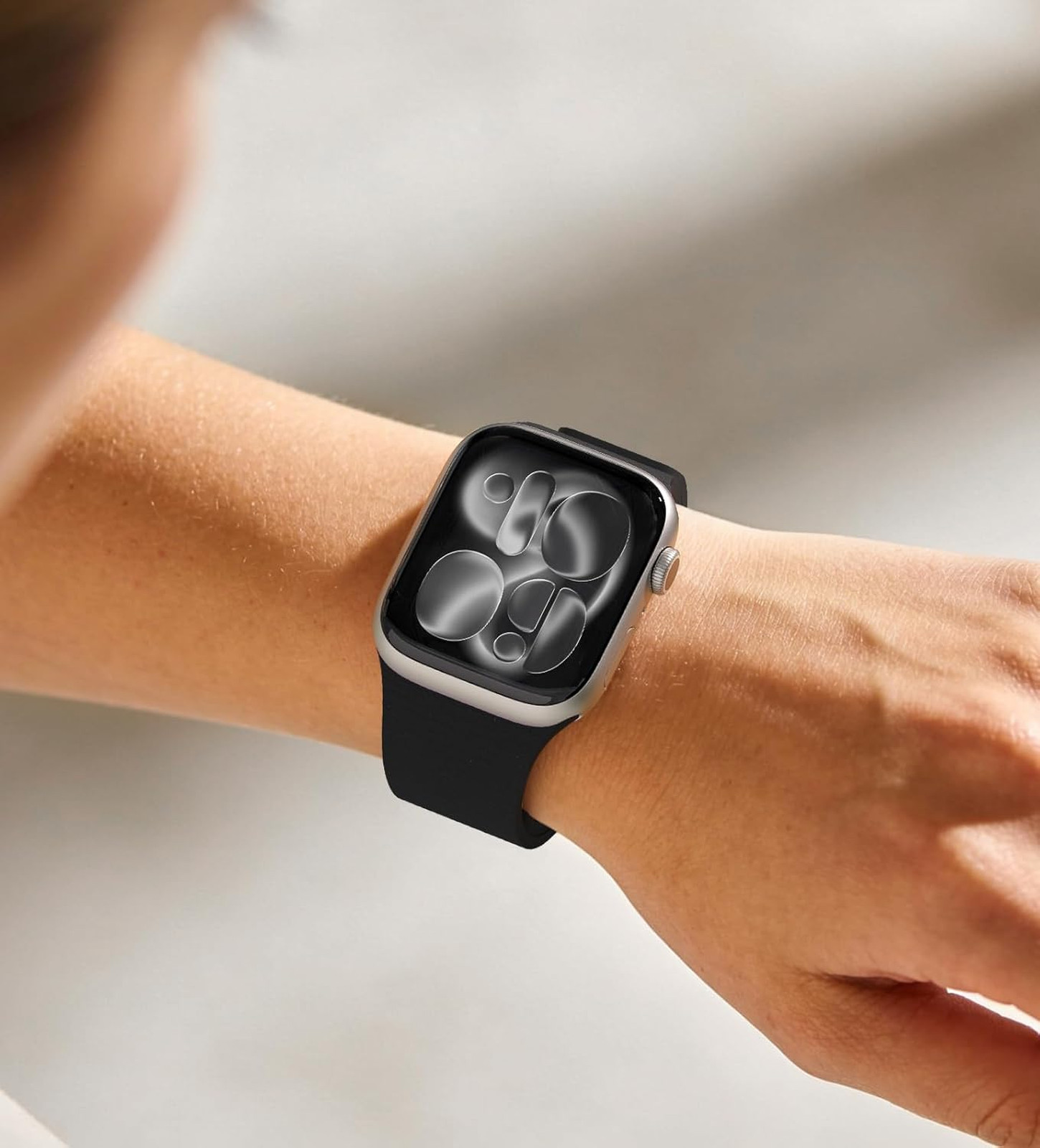 Magnetic Silicone Watch Band Compatible with Apple Watch Series 3 8 7 6 5 4 3