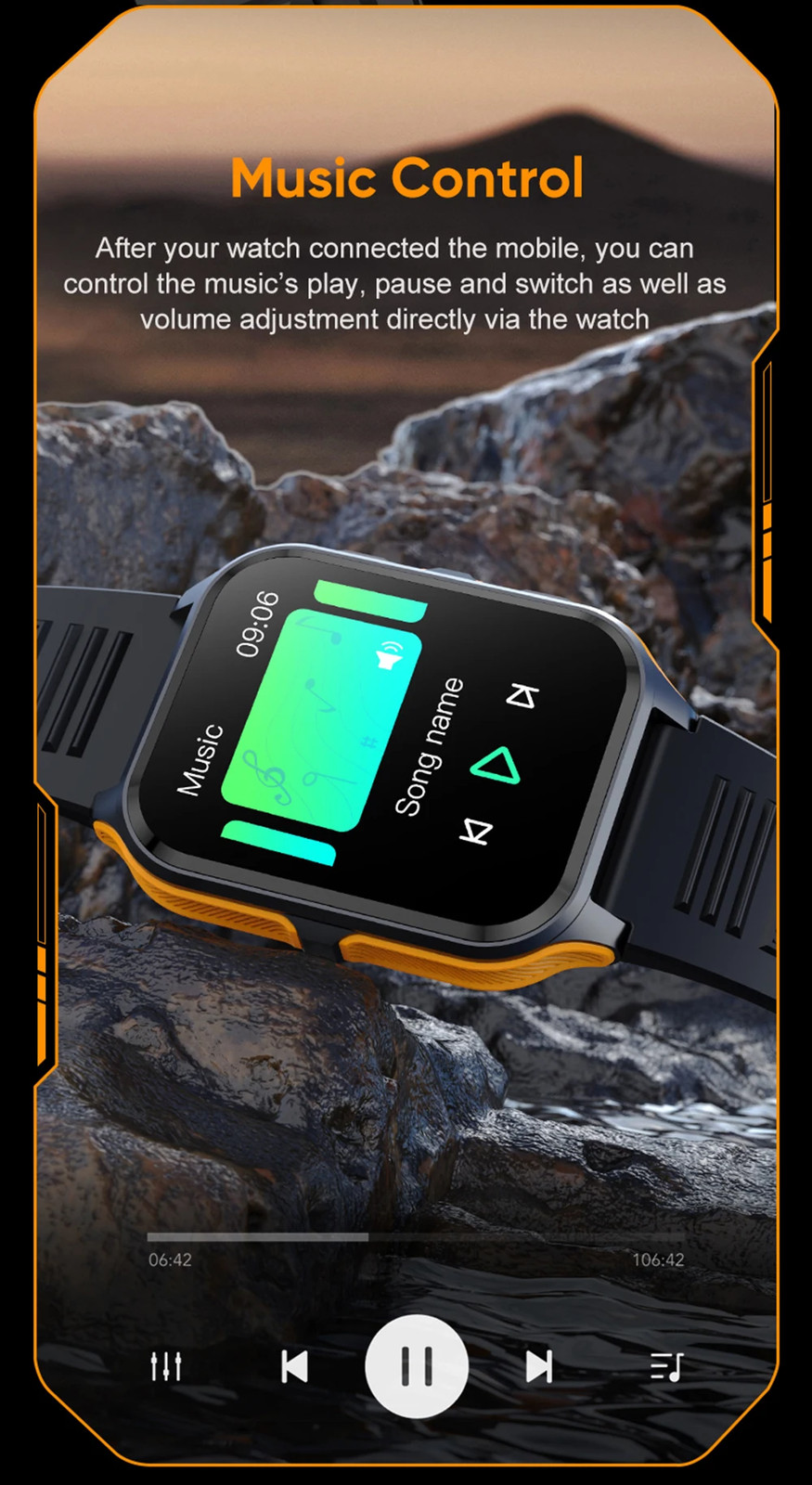 COLMI P73 1.9″ Bluetooth Call Smartwatch For Xiaomi Android IOS, IP68 Watch