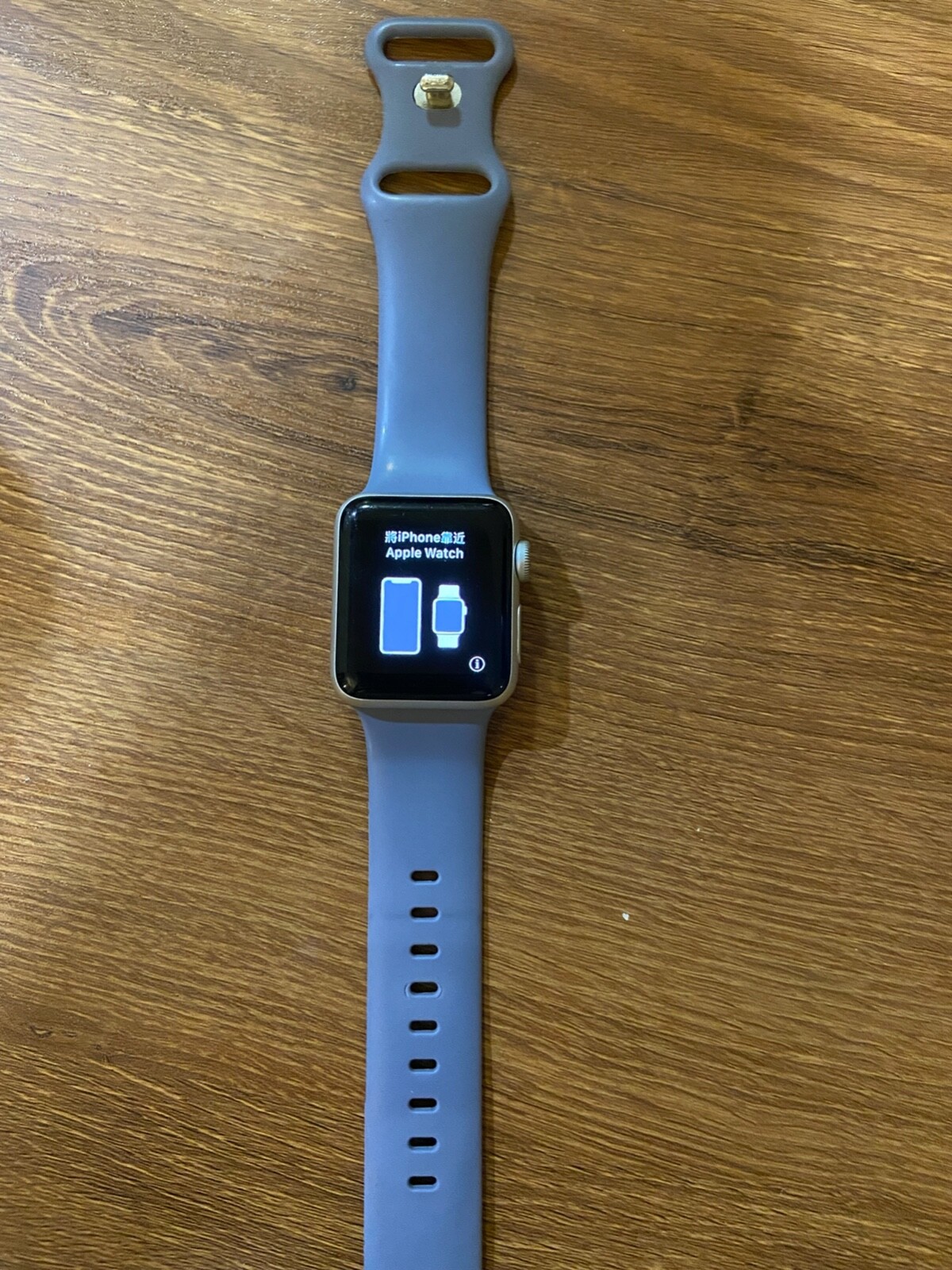 Apple Watch Series 3 38 mm Silver Aluminum Case White Sport Band Smartwatch -…