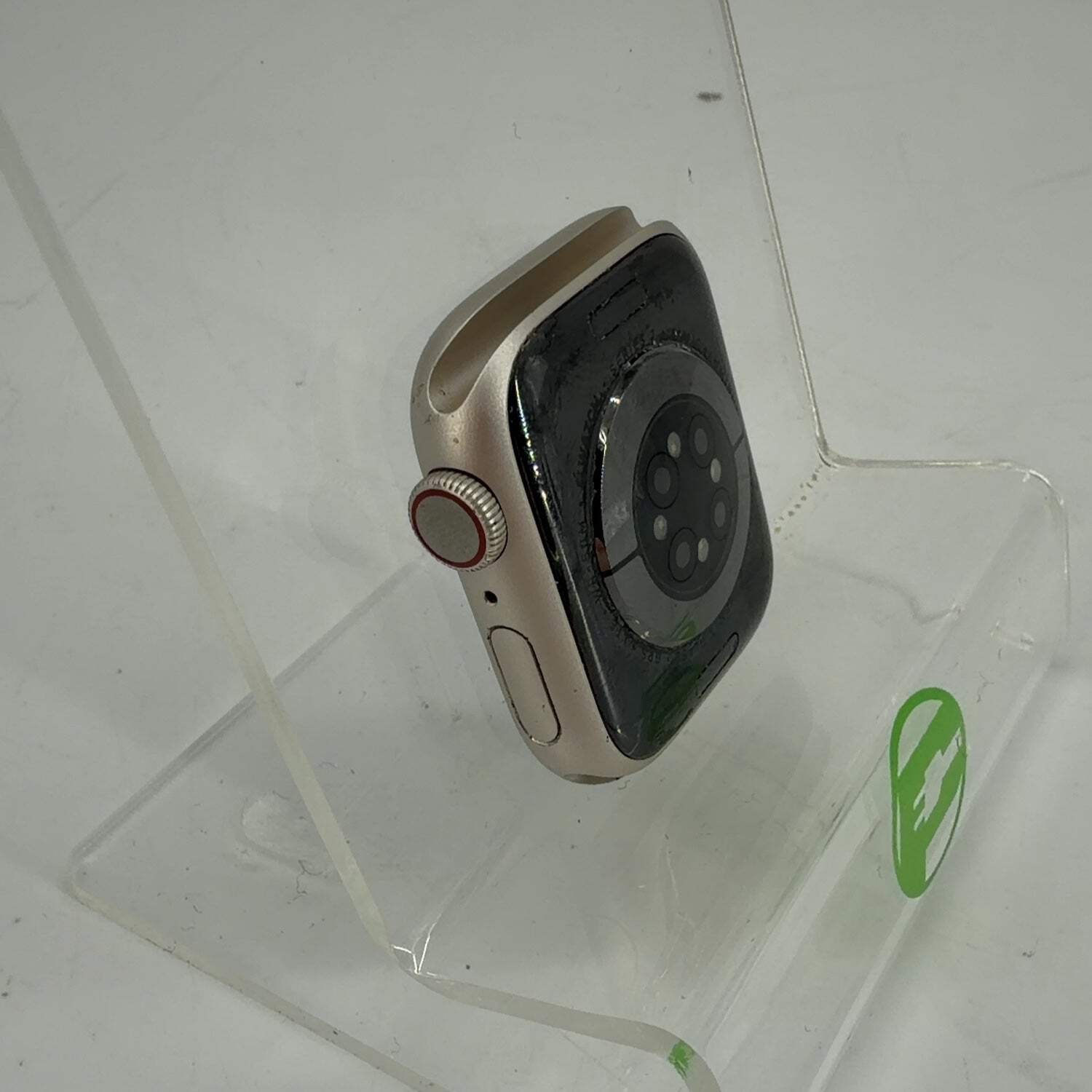 Unlocked Apple Watch Series 7 41MM Silver Aluminum A2475 Face Only