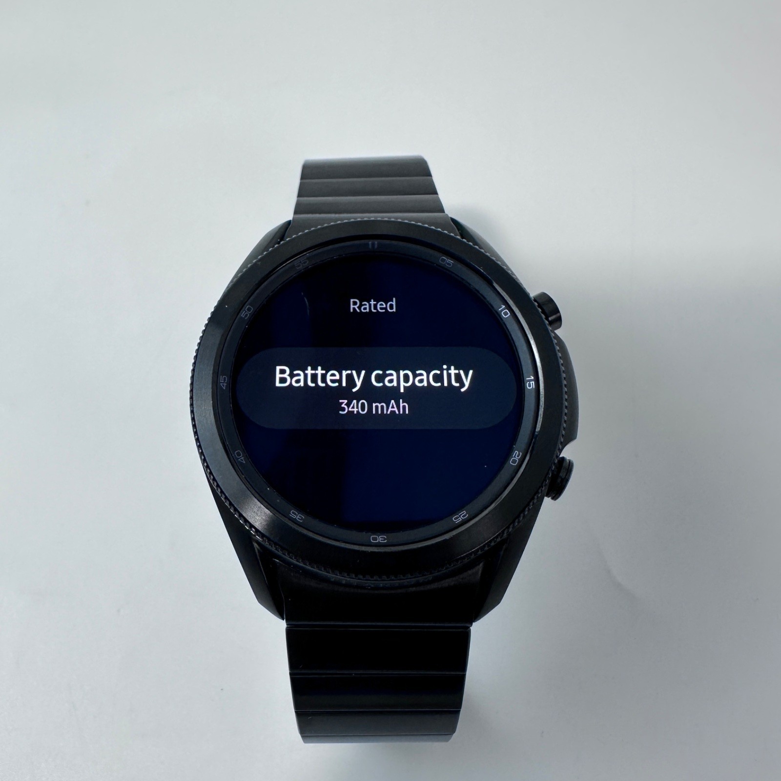 Samsung Galaxy Watch3 SM-R840 (45mm, GPS) Titanium Case Black Metal Link Band