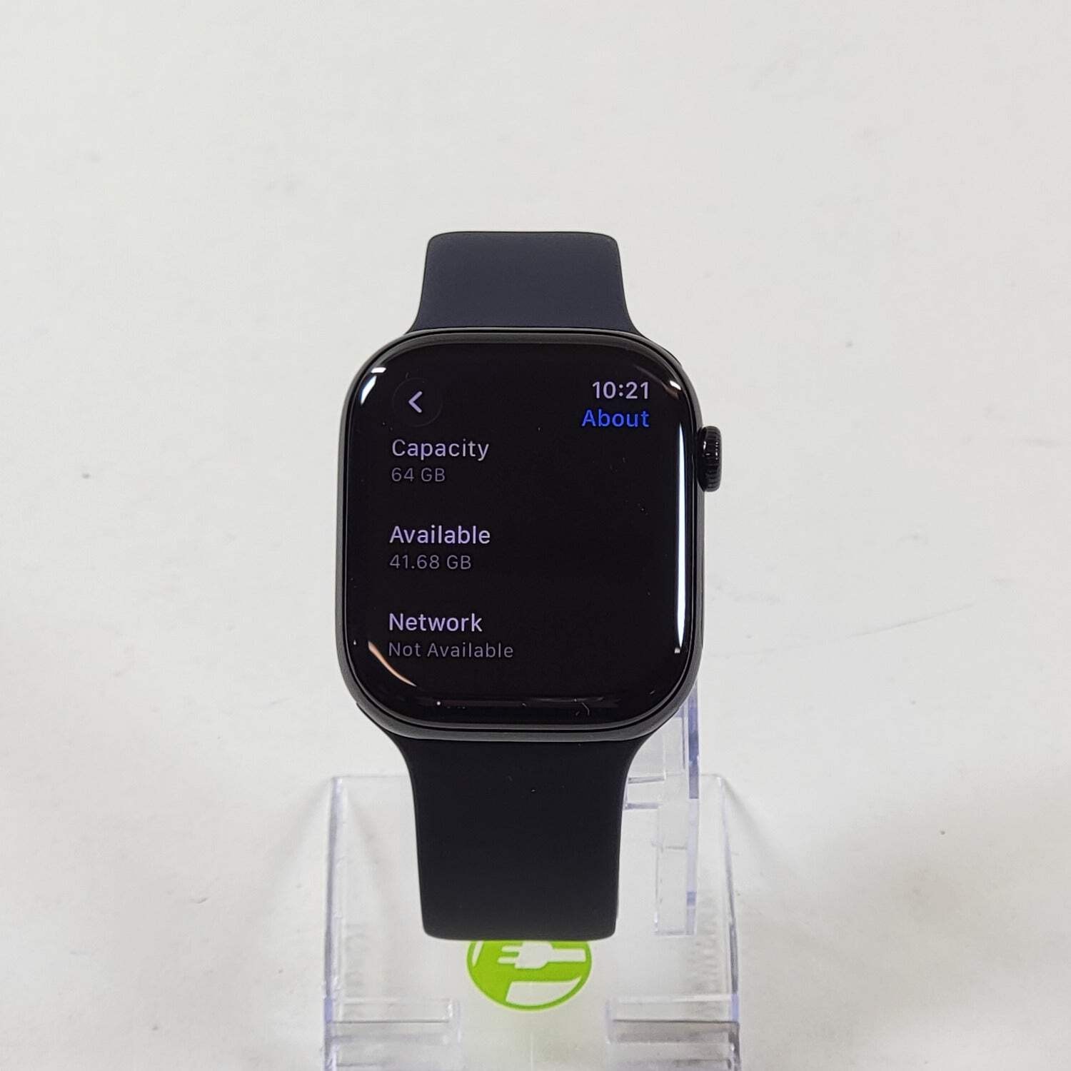 Unlocked Apple Watch Series 11 46MM Black Aluminum Black Sport Band MFC44LW/A
