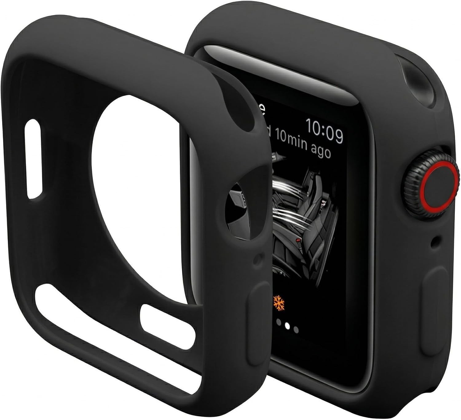 Slim Bumper Case for Apple Watch Series SE/6/5/4 40mm, Soft Silicone TPU Cover