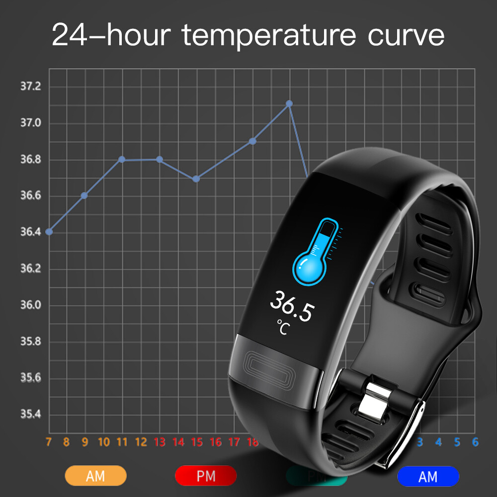 P11 Plus ECG+PPG Smart Bracelet Blood Pressure Heart Rate Monitor FitnessTracker