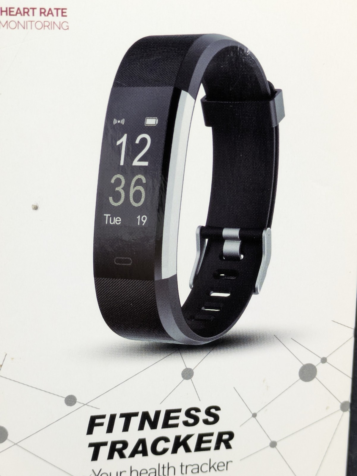 Fitness Tracker Watch – Black