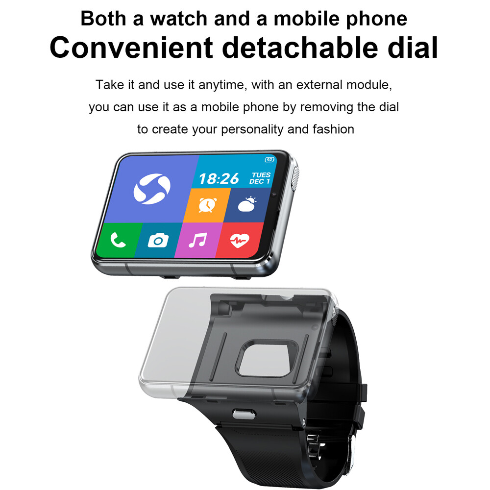 BGJOY 2.88″ Larger Touch Screen 4G Smart Watch Phone Android 9.0 Smartwatch