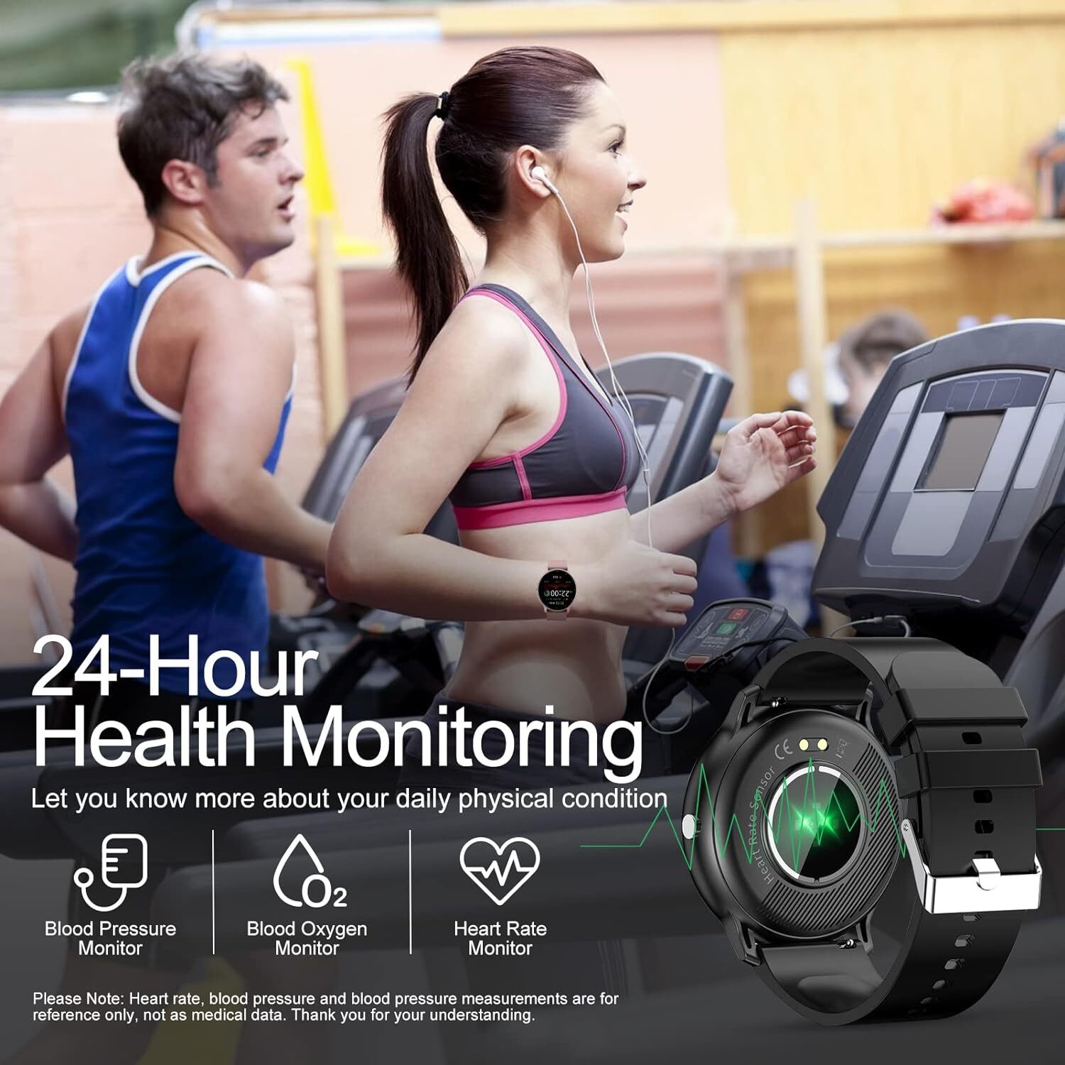 Fitness Gym Activity Tracker HD Touch Screen Smartwatch for Nokia G50