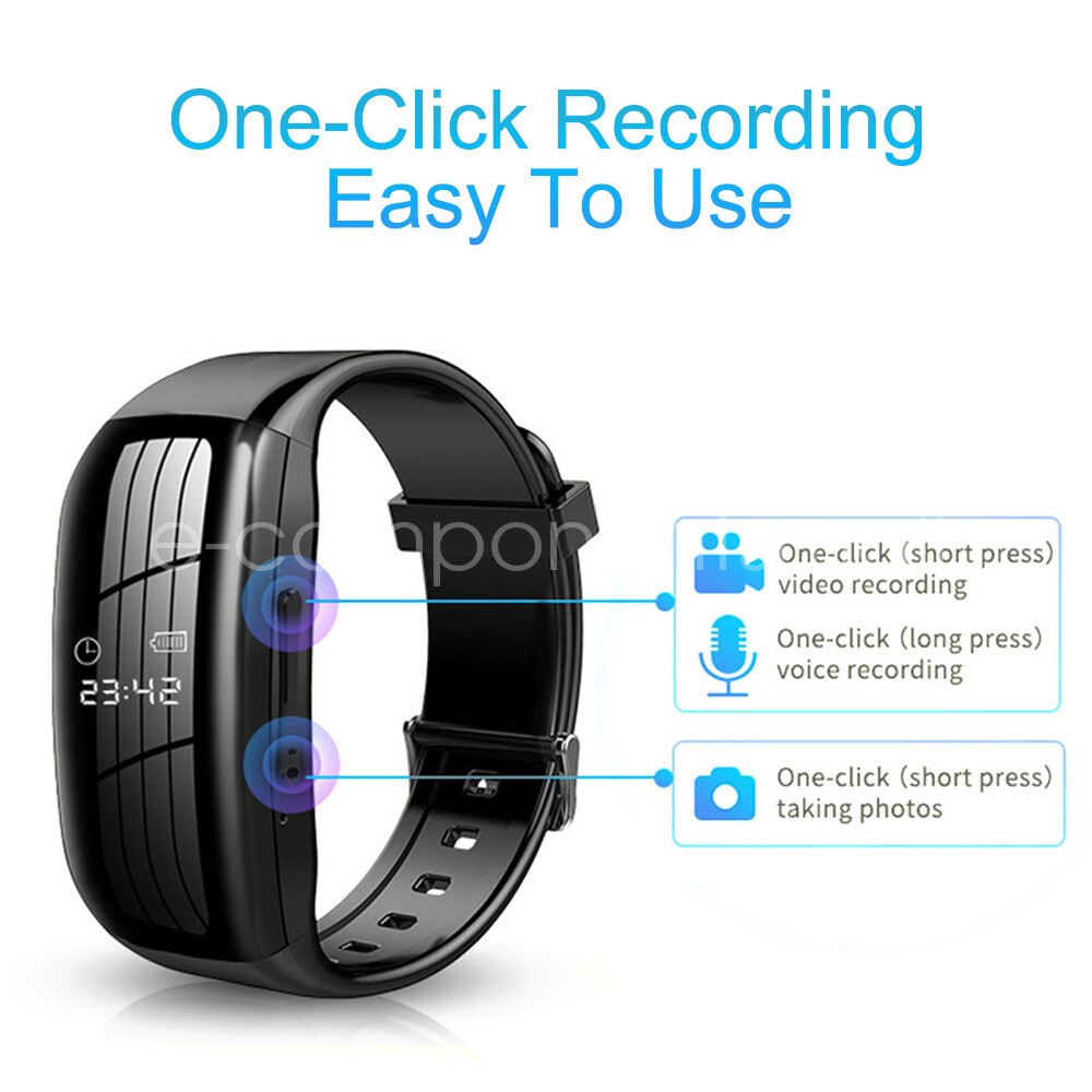 2025 1080P Camera Watch Wristband Sports Video Recorder Smart Bracelet 8G-256GB