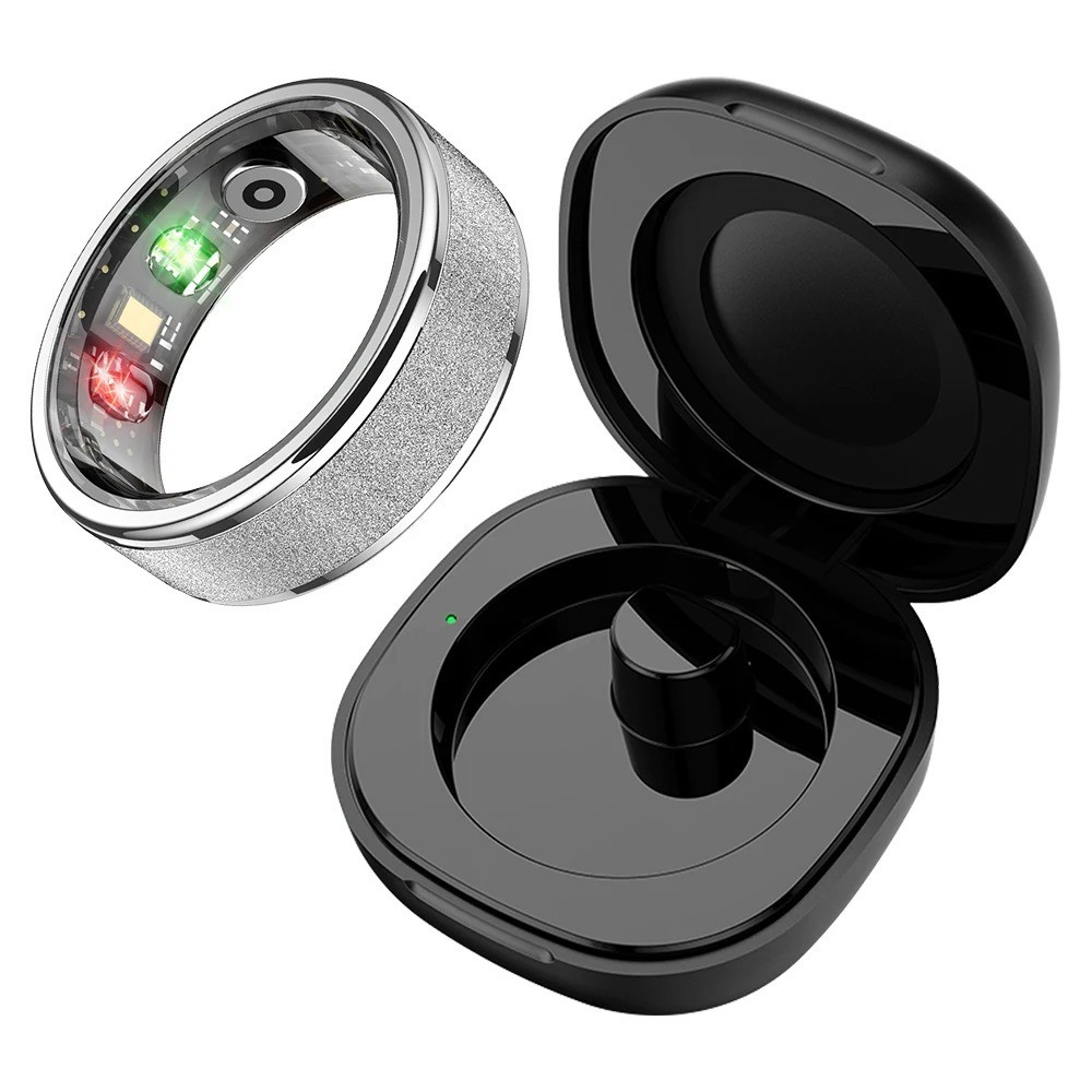 R10 Smart Ring with Charging Case for Men Women, Health and Sleep Monitor, 5ATM