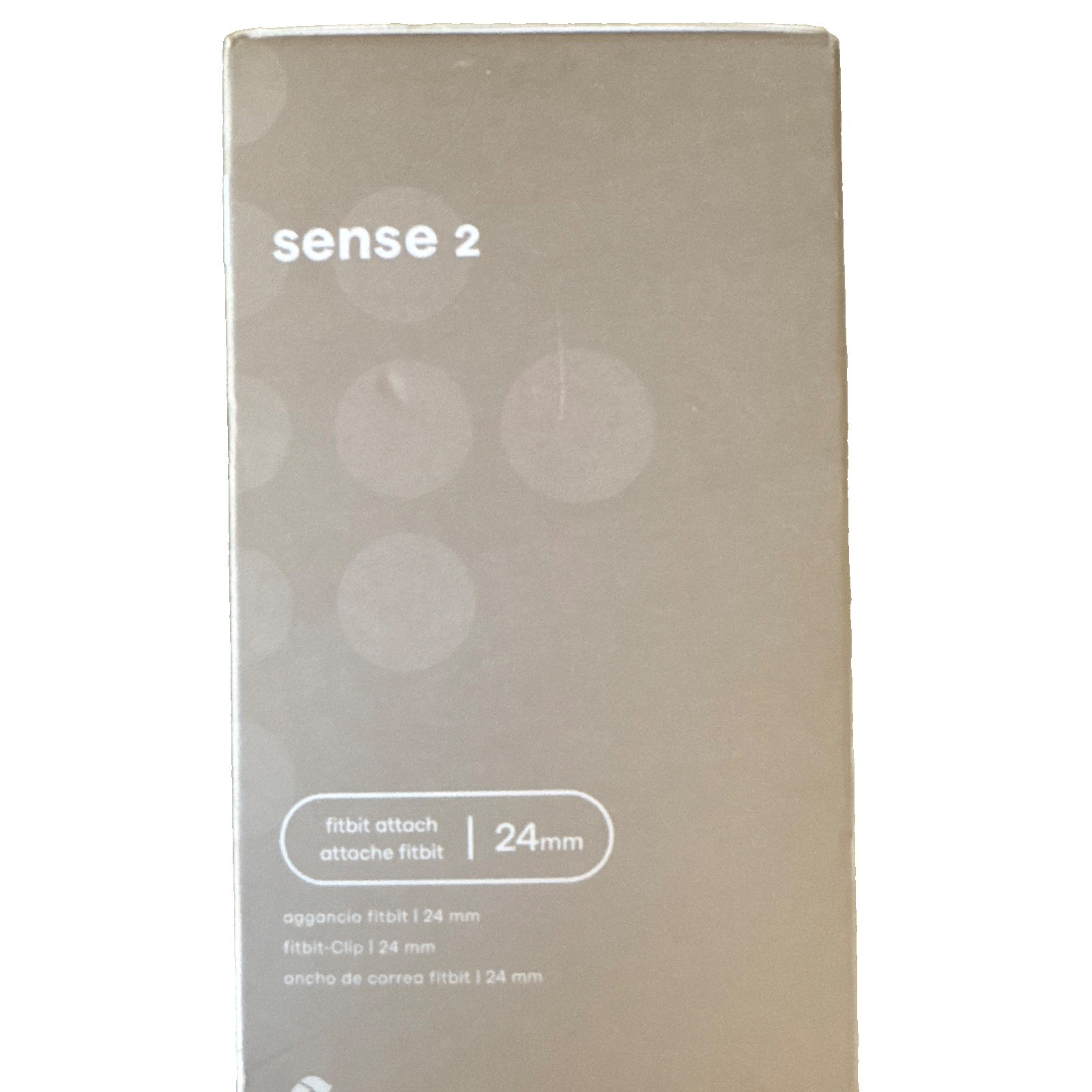 Fitbit Sense 2 24mm Silver Aluminum Smartwatch, White Silicone Band, Bluetooth