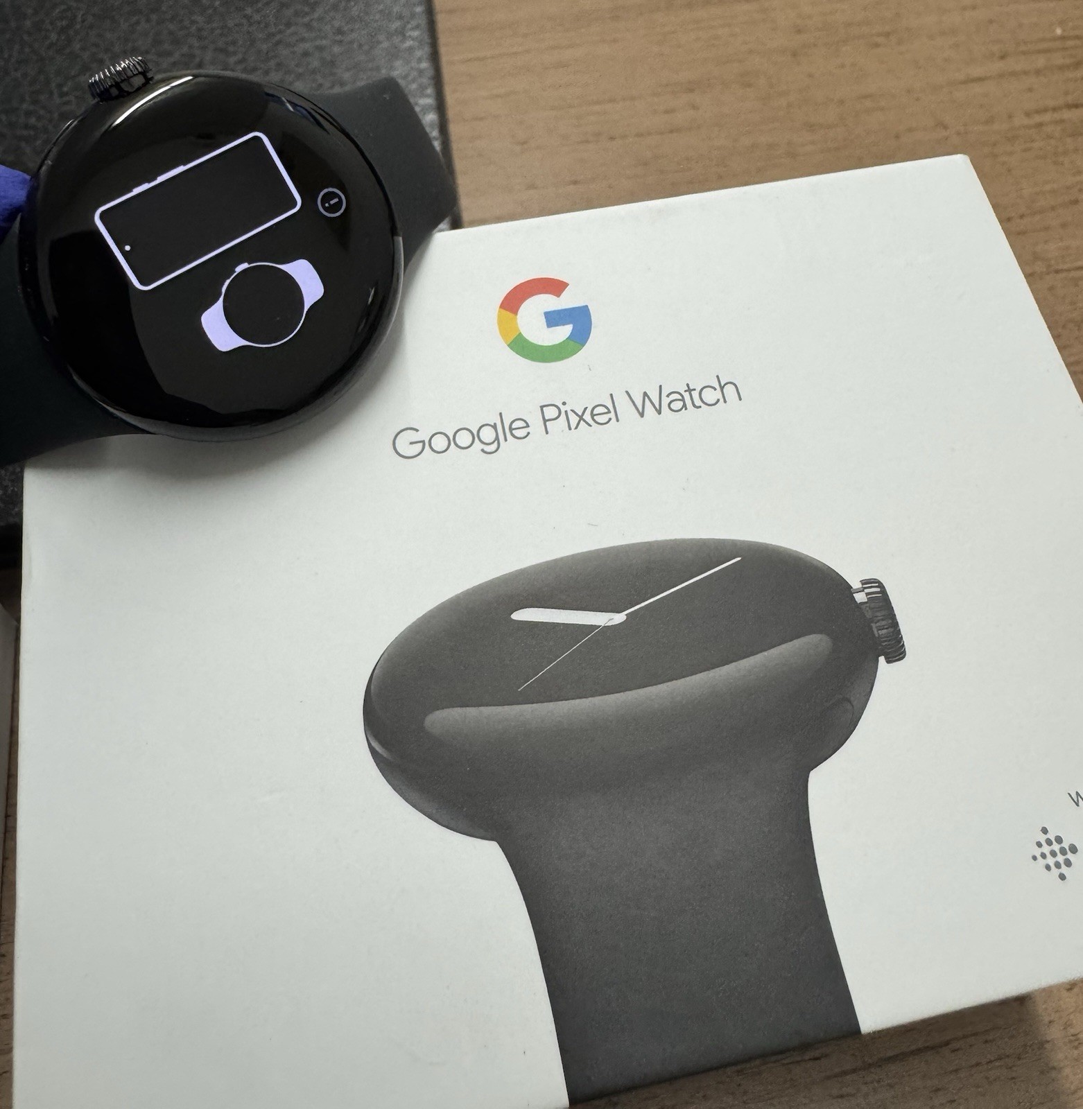 Google Pixel Watch 41mm Matte Black Stainless Steel Case with Obsidian Active…