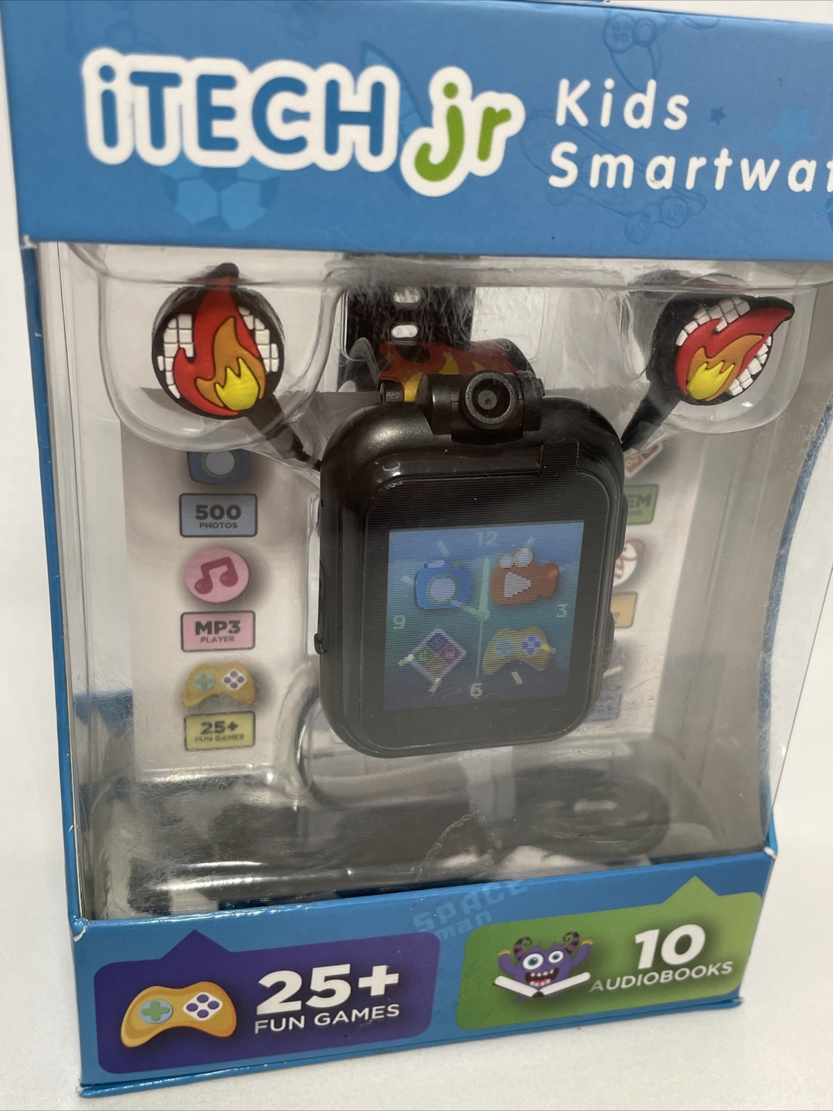 Itech Jr. Kids Smartwatch Bonus Earbuds Color Black W/ 🔥 MP3 Jack 25+ Games New