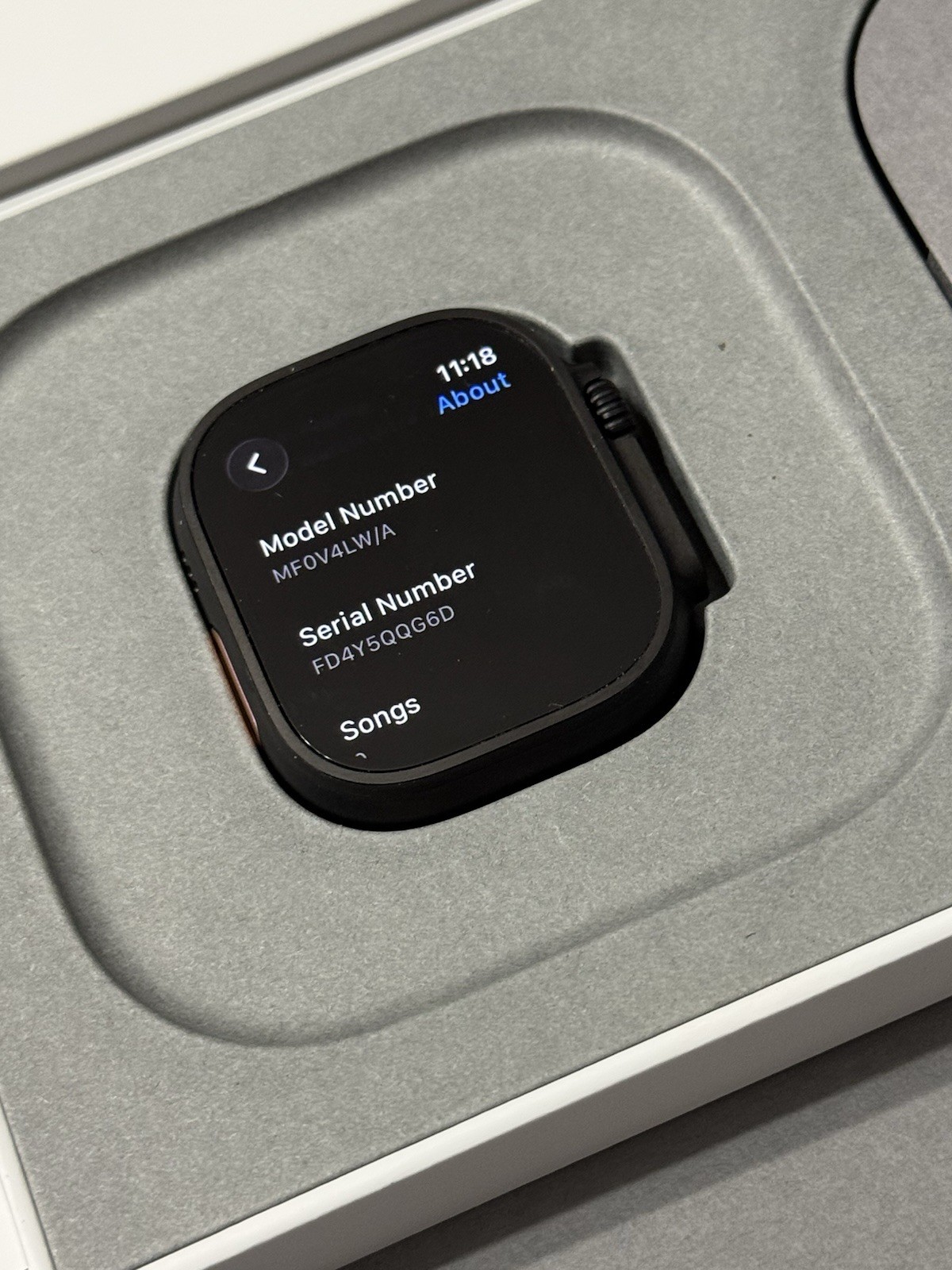 Apple Watch Ultra 3 Black Titanium Alpine Loop ( M ) Check Esn