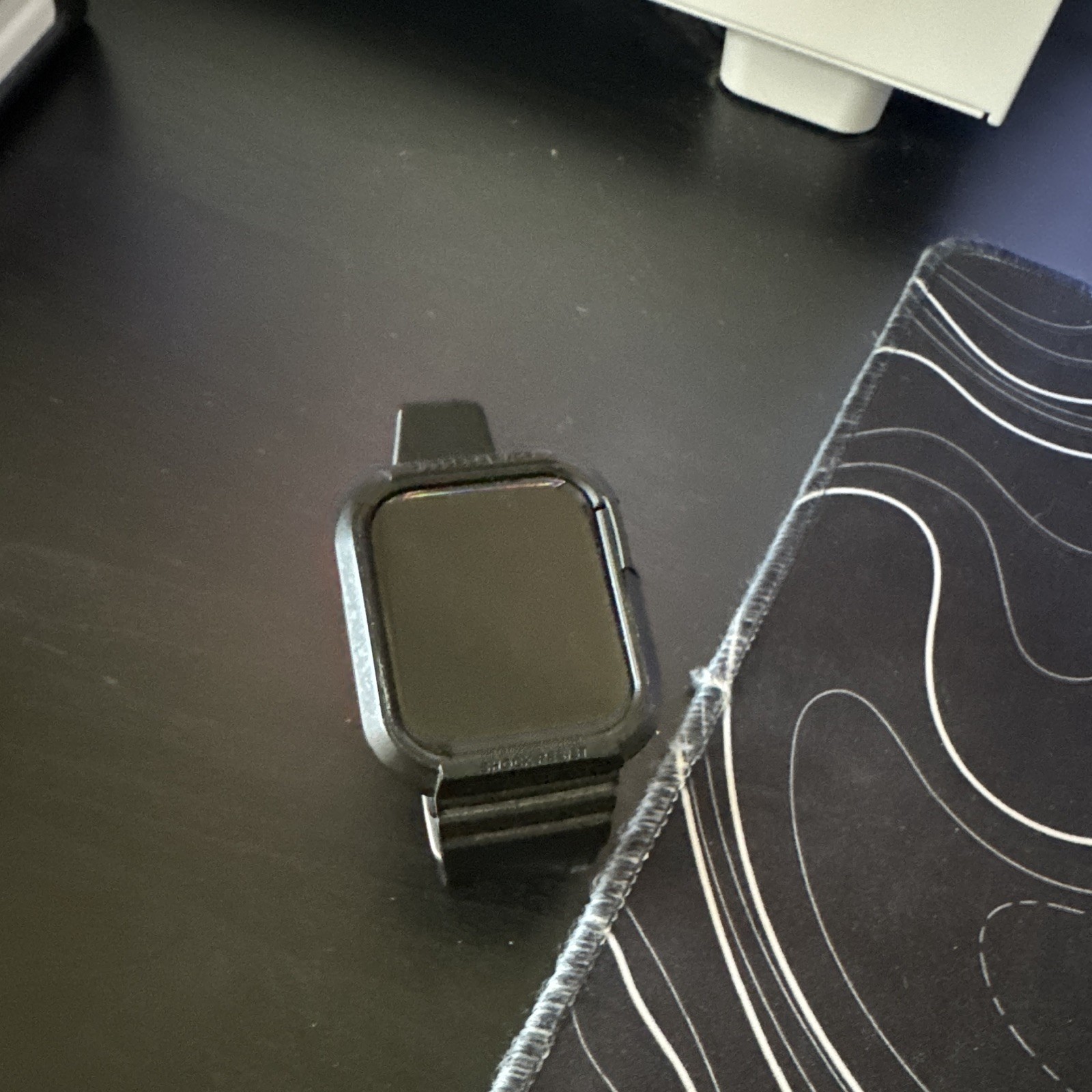 Apple Watch Series 6 44mm Rugged Armor Case/Band Black Touch Screen