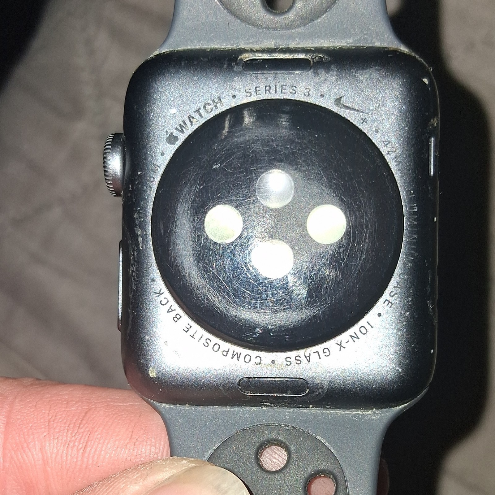 Apple Watch Series 3 Nike+ 42mm Black Aluminum GPS 8GB Black Silicone Band