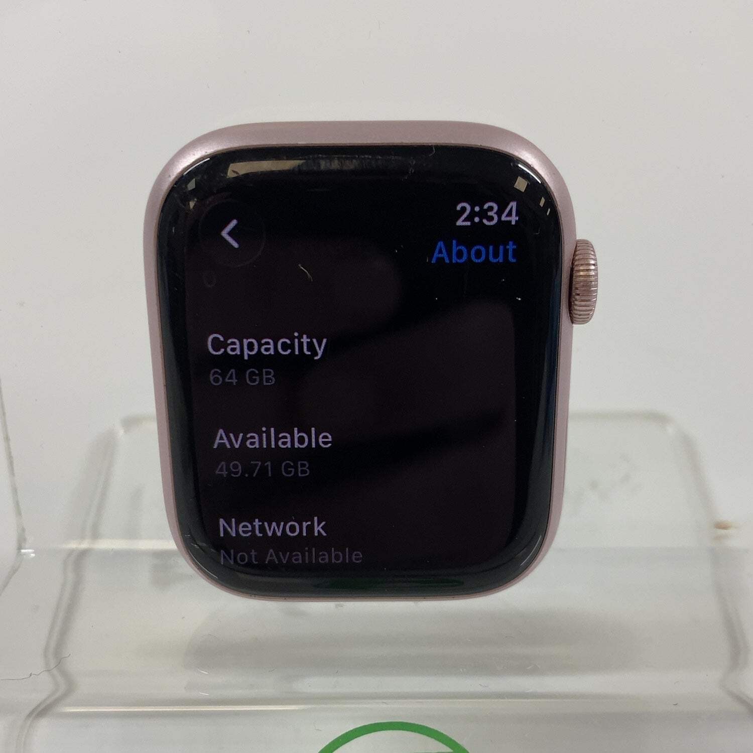 GPS Only Apple Watch Series 9 45MM Pink Aluminum A2984 Face Only