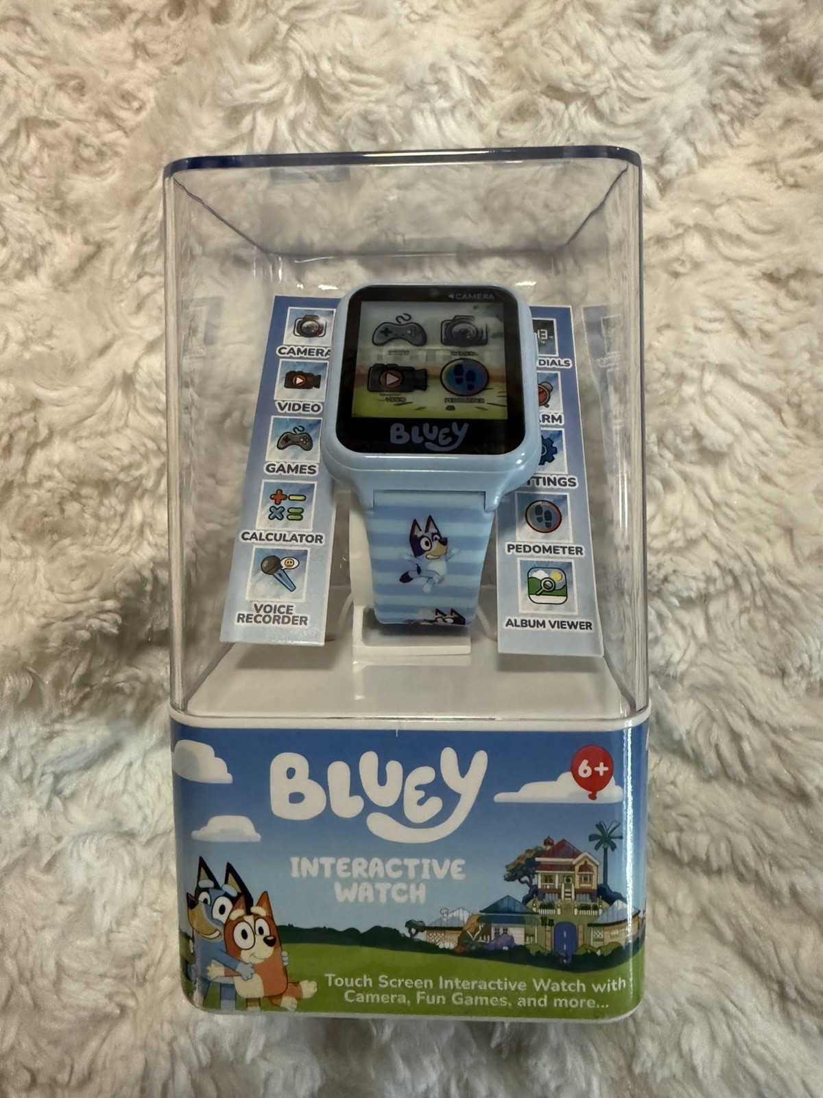 Accutime Bluey Kids interactive watch with Camera, Games, Pedometer, Audio…