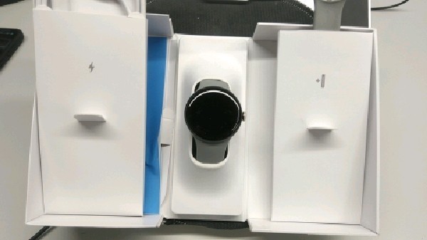 Google Pixel Watch 2 Smartwatch 41mm Champagne Gold Case with Hazel Active Band