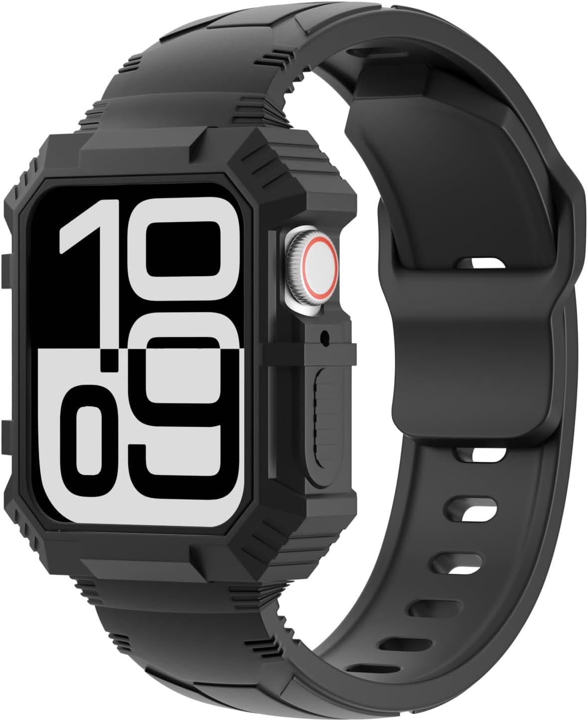 Rugged Silicone Sport Band Case for Apple Watch 38mm 40mm 41mm Shockproof Bumper