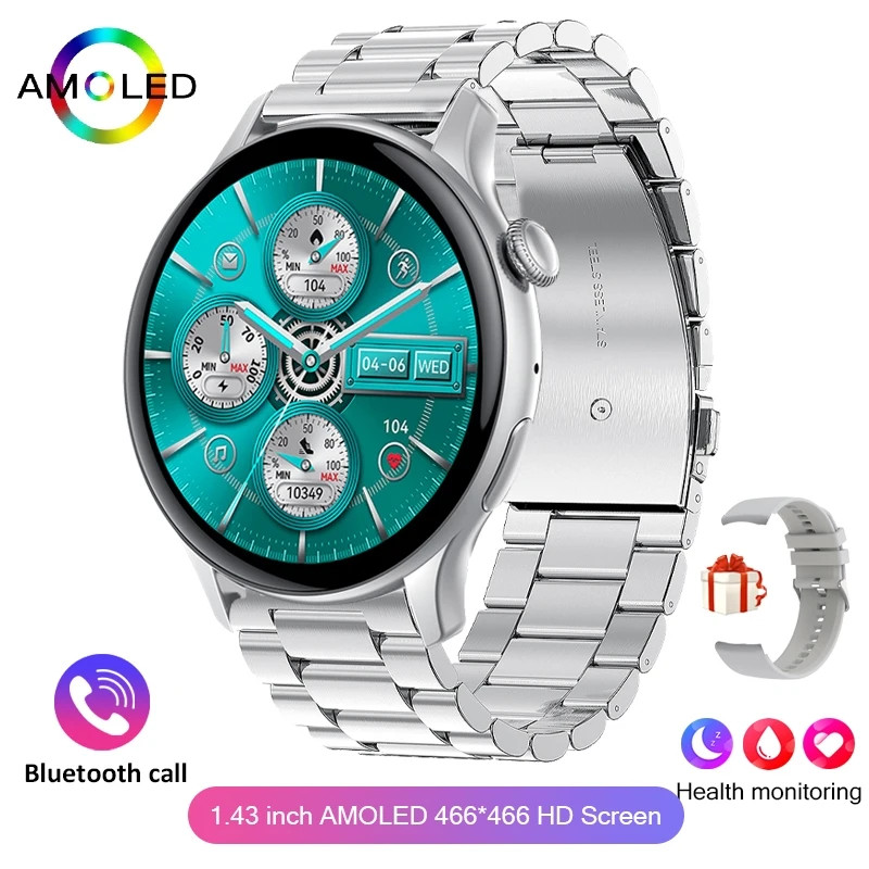 True AMOLED Smart Watch Ladies Screen 466*466 HD Calling Smartwatch For Xiaomi