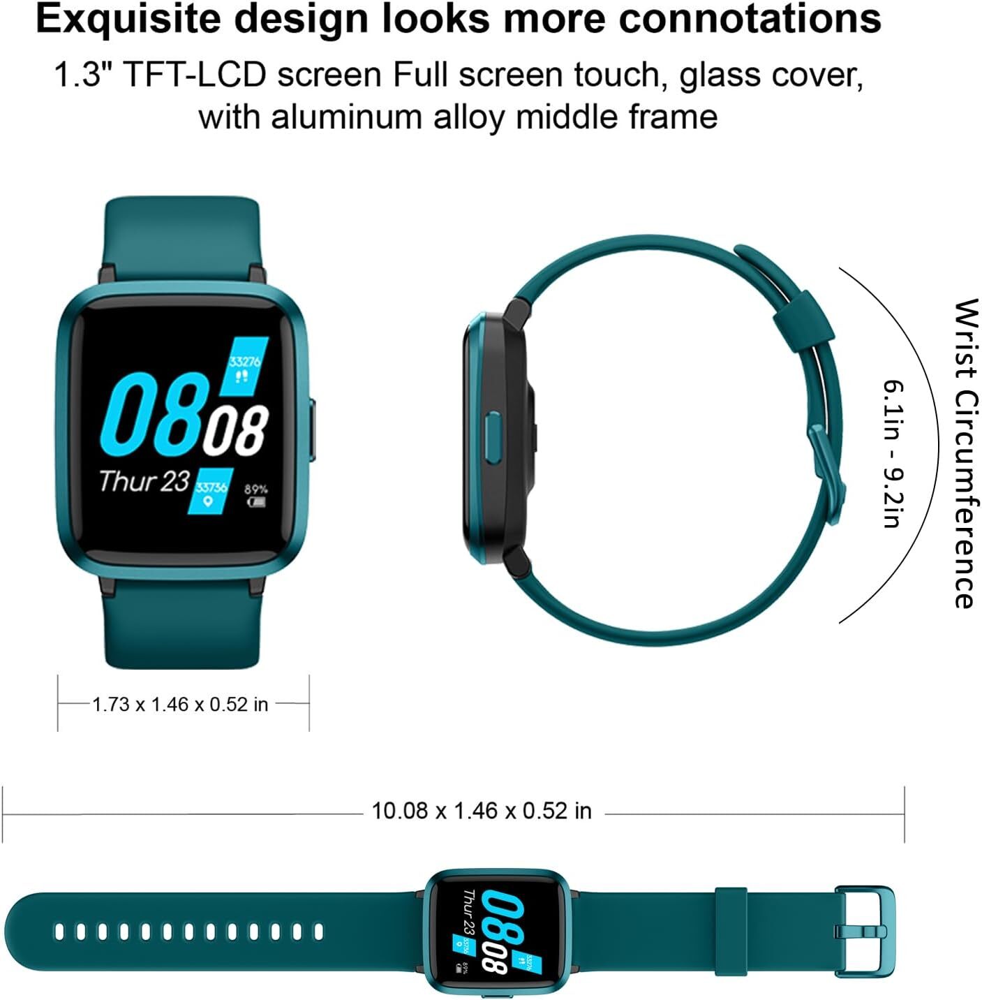 Women’s Smart Watch Bluetooth SmartWatch For Apple iPhone iOS and Android…