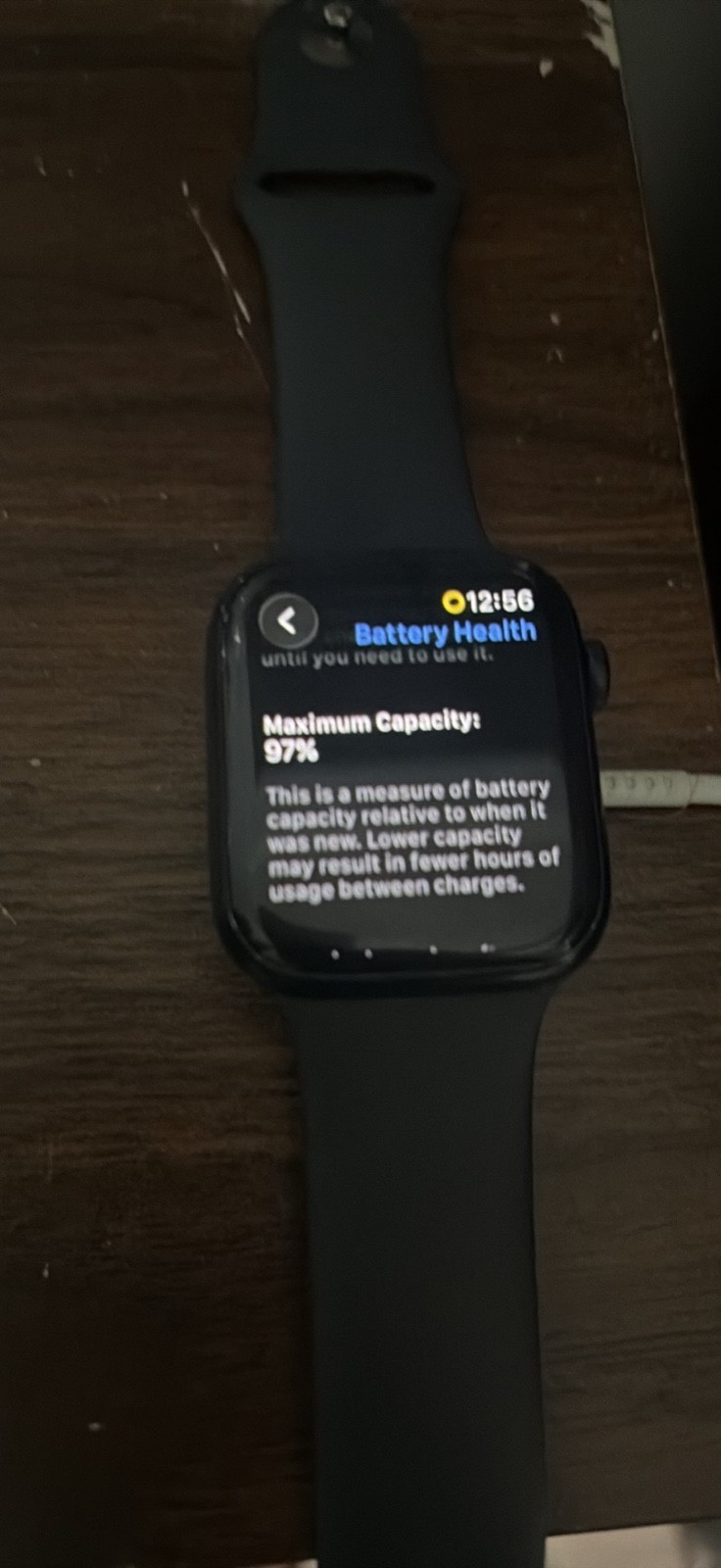 Apple Watch Series 7 45mm Aluminum Case with Sport Band – Midnight, Regular (GPS