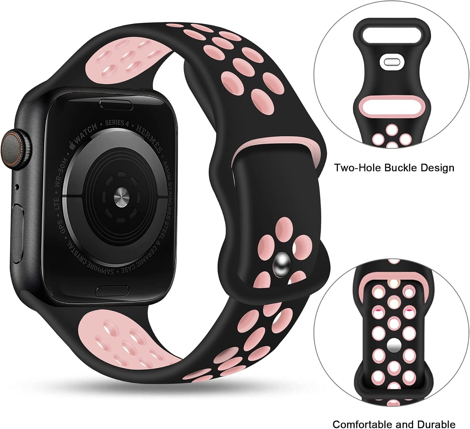 Silicone Sport Strap Compatible with Apple Watch Series 7 41mm