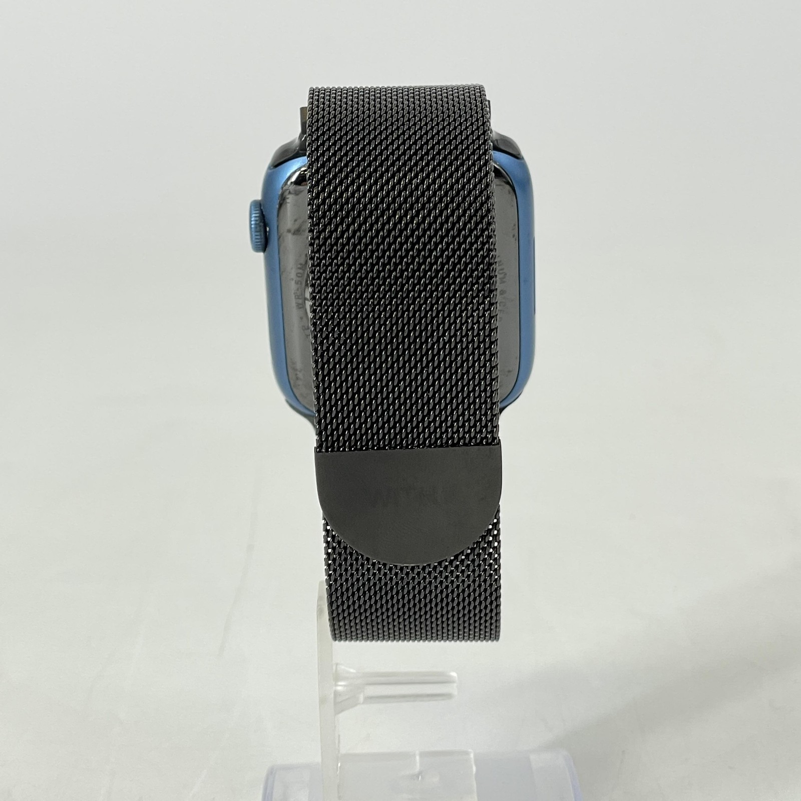 Apple Watch (Series 7) 45mm Blue Aluminum (LTE) w/ Milanese Loop- Good Condition