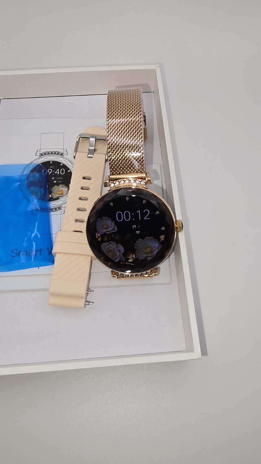 Unbranded Smartwatch Women Rose Gold Fitnes Tracker Android iOS