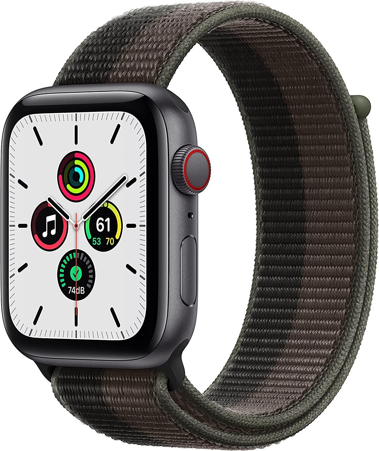 Apple Watch SE (1st Generation) (GPS + Cellular) Smartwatch with 44mm Space Gray