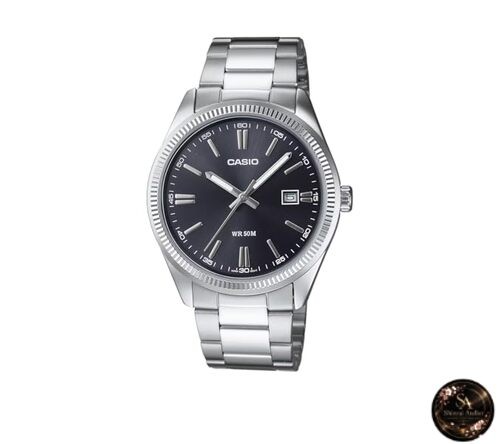 Casio Vintage Collection Analog Watch MTP1302 Silver/Black Modern