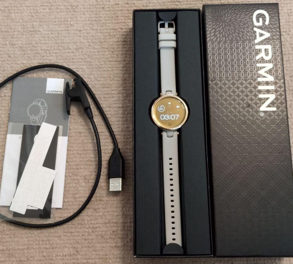 Garmin Lily Smart Watch Ladies Light sand / Gold Used from Japan